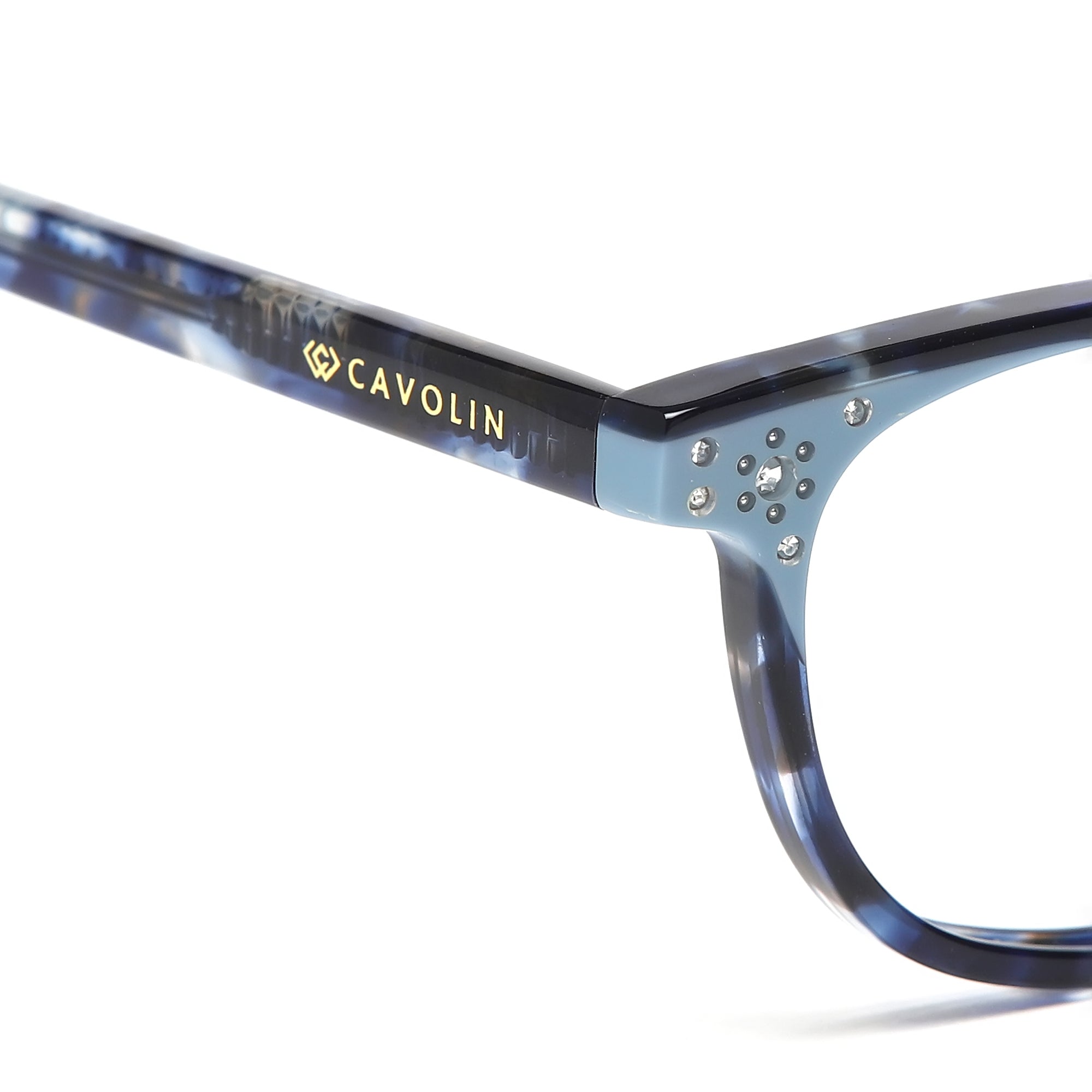 Cavolin Blue Cat Eye Eyeglasses