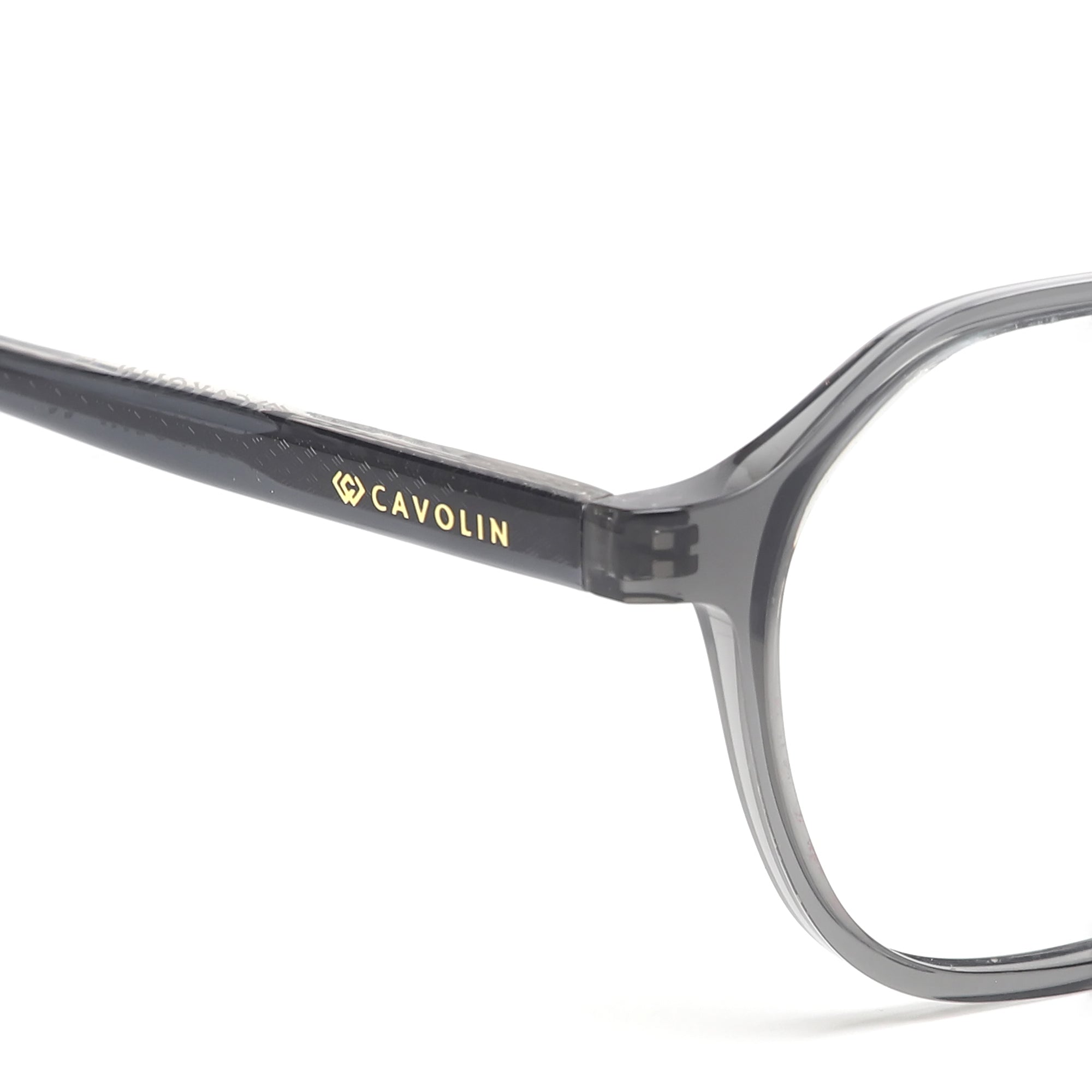 Cavolin Grey Hexagonal Eyeglasses
