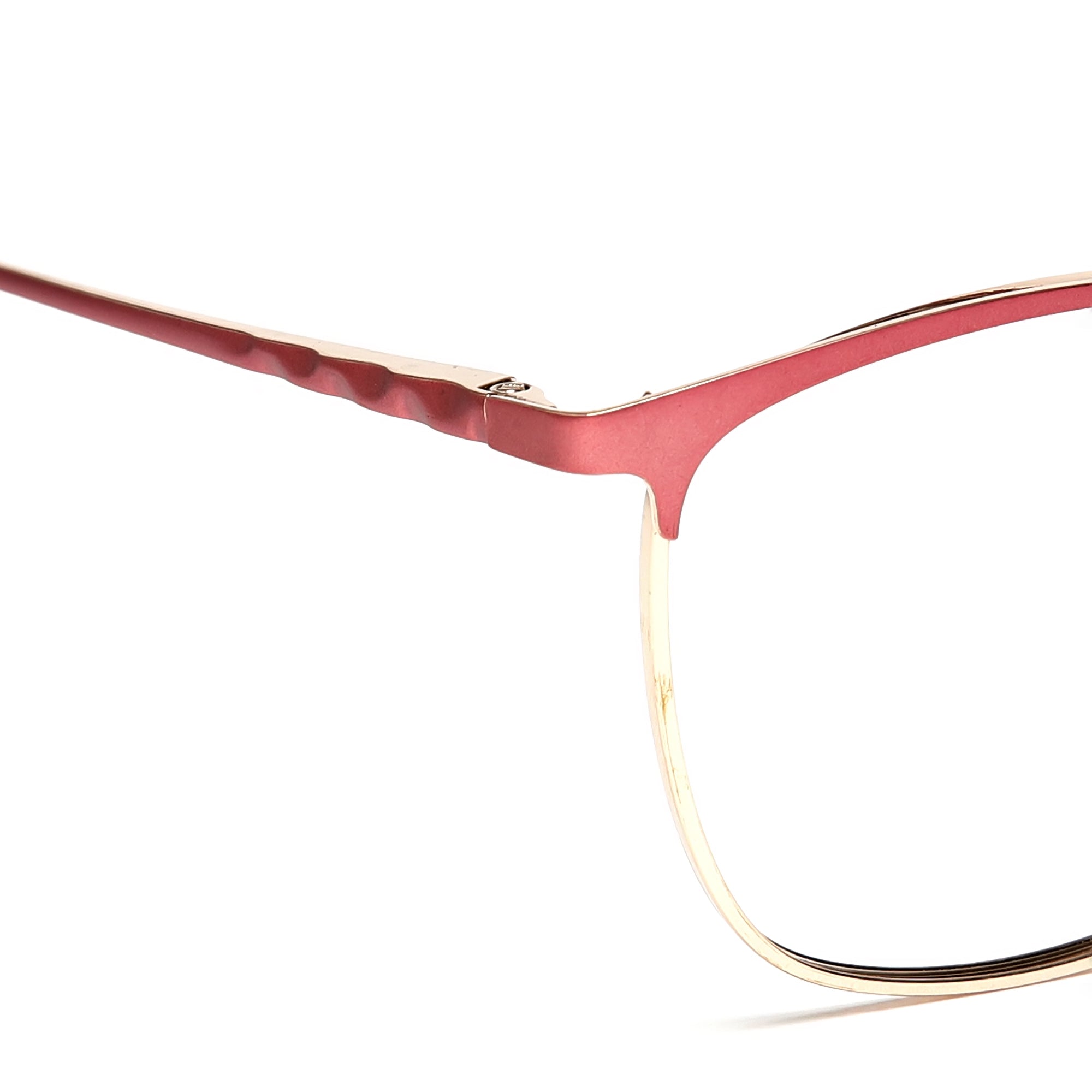 Cavolin Pink Gold Cat Eye Eyeglasses