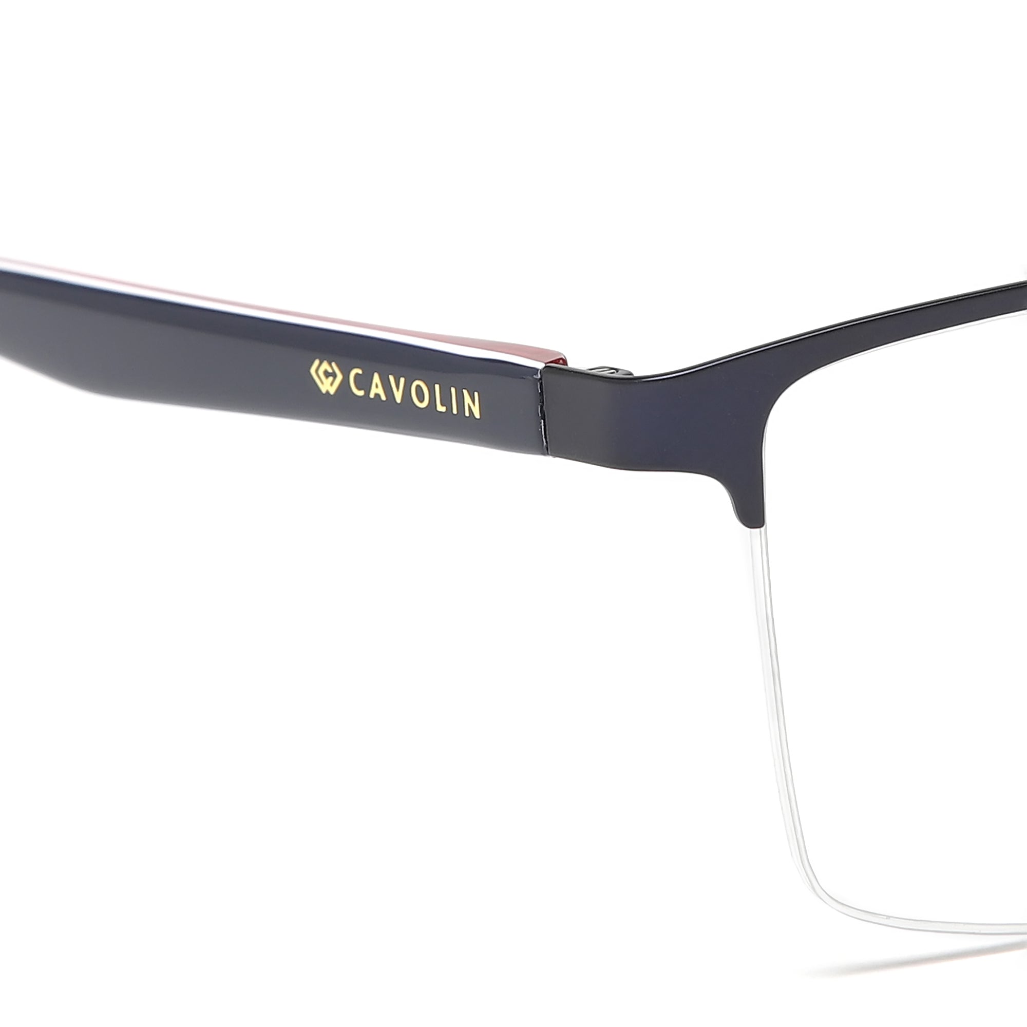 Cavolin Blue Rectangle Eyeglasses
