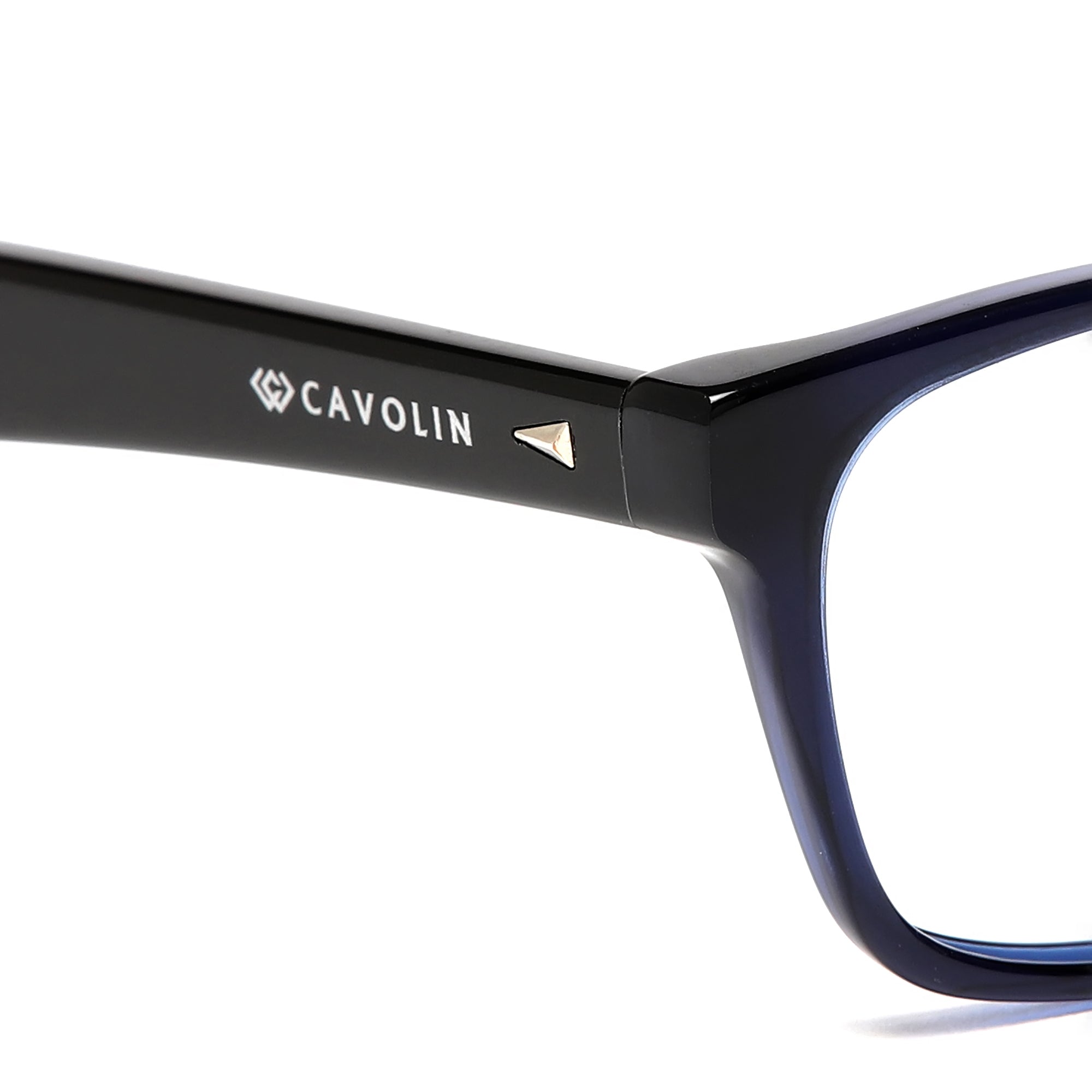 Cavolin Blue Rectangle Eyeglasses