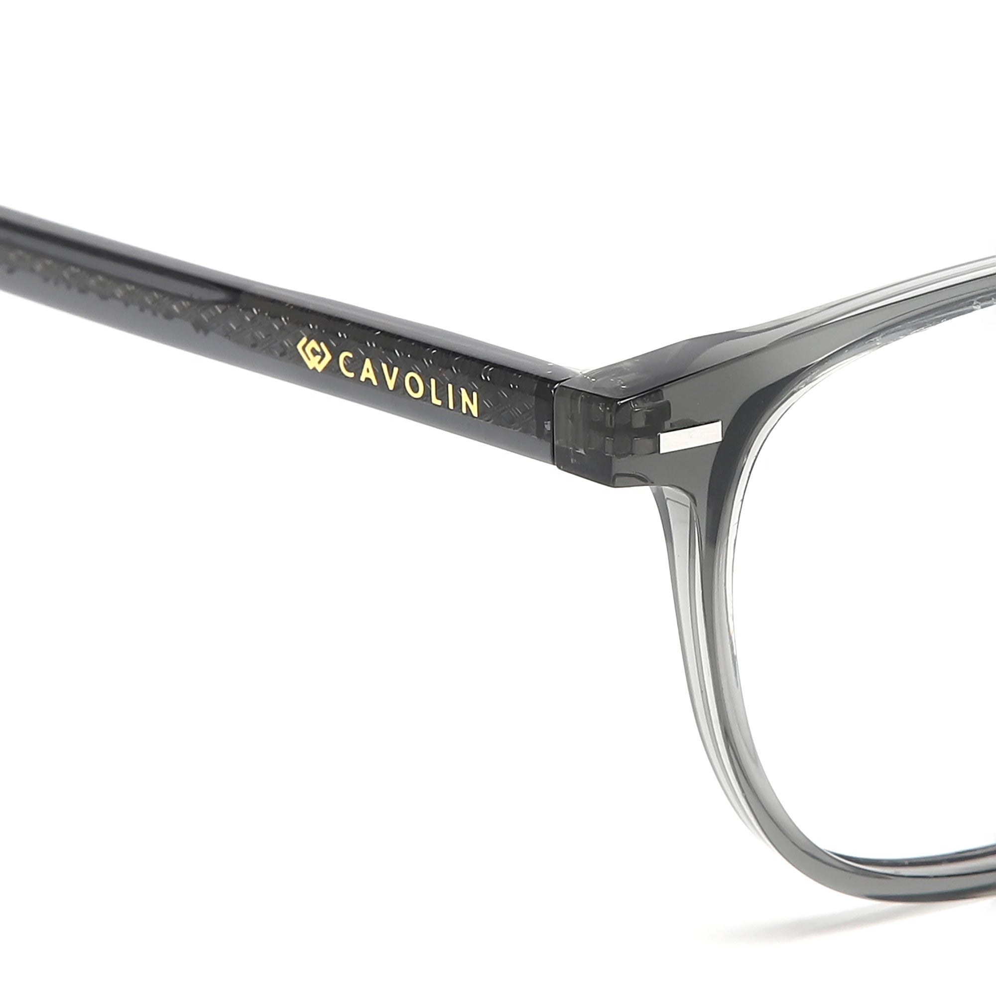 Cavolin Grey Square Eyeglasses