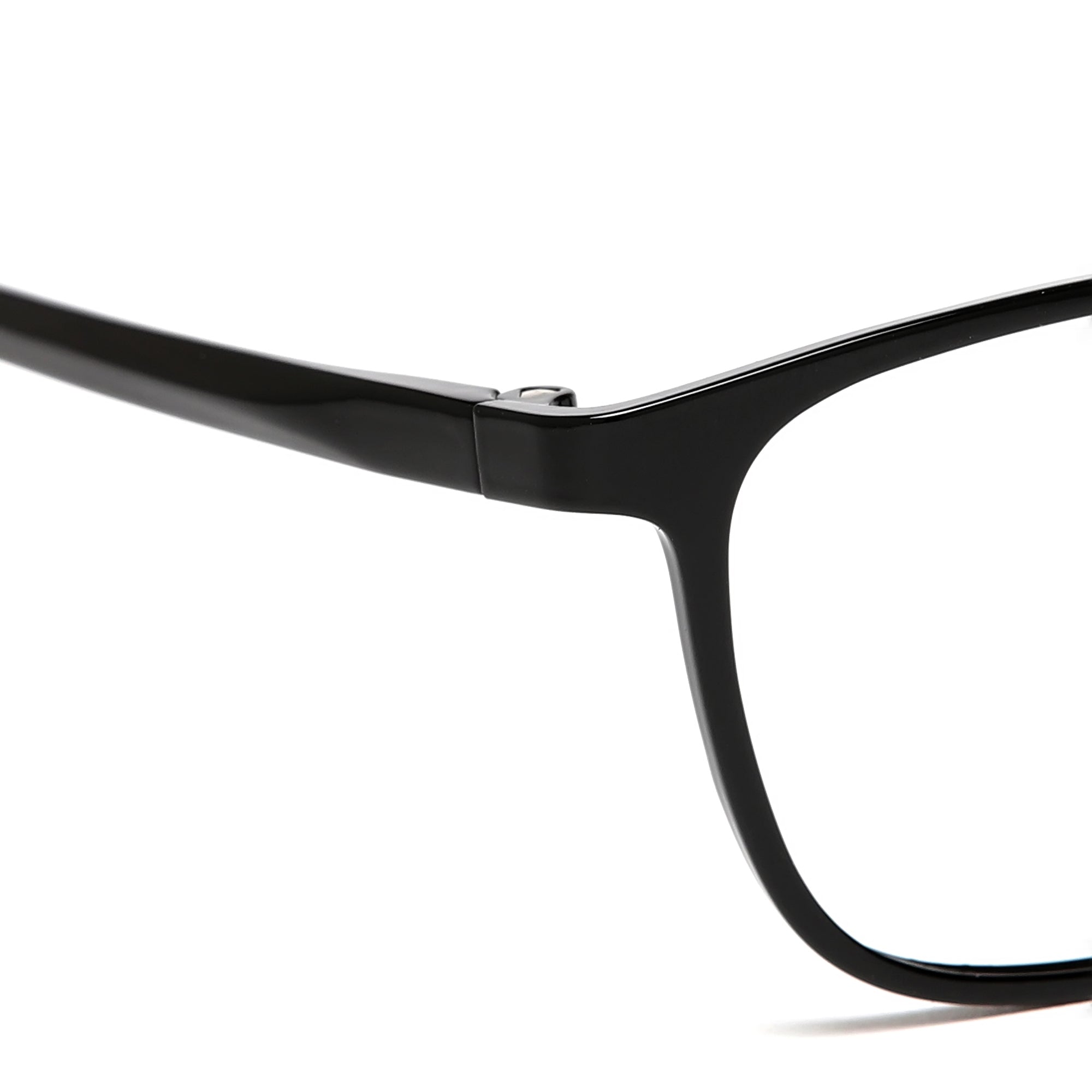 Cavolin Black Rectangle Eyeglasses