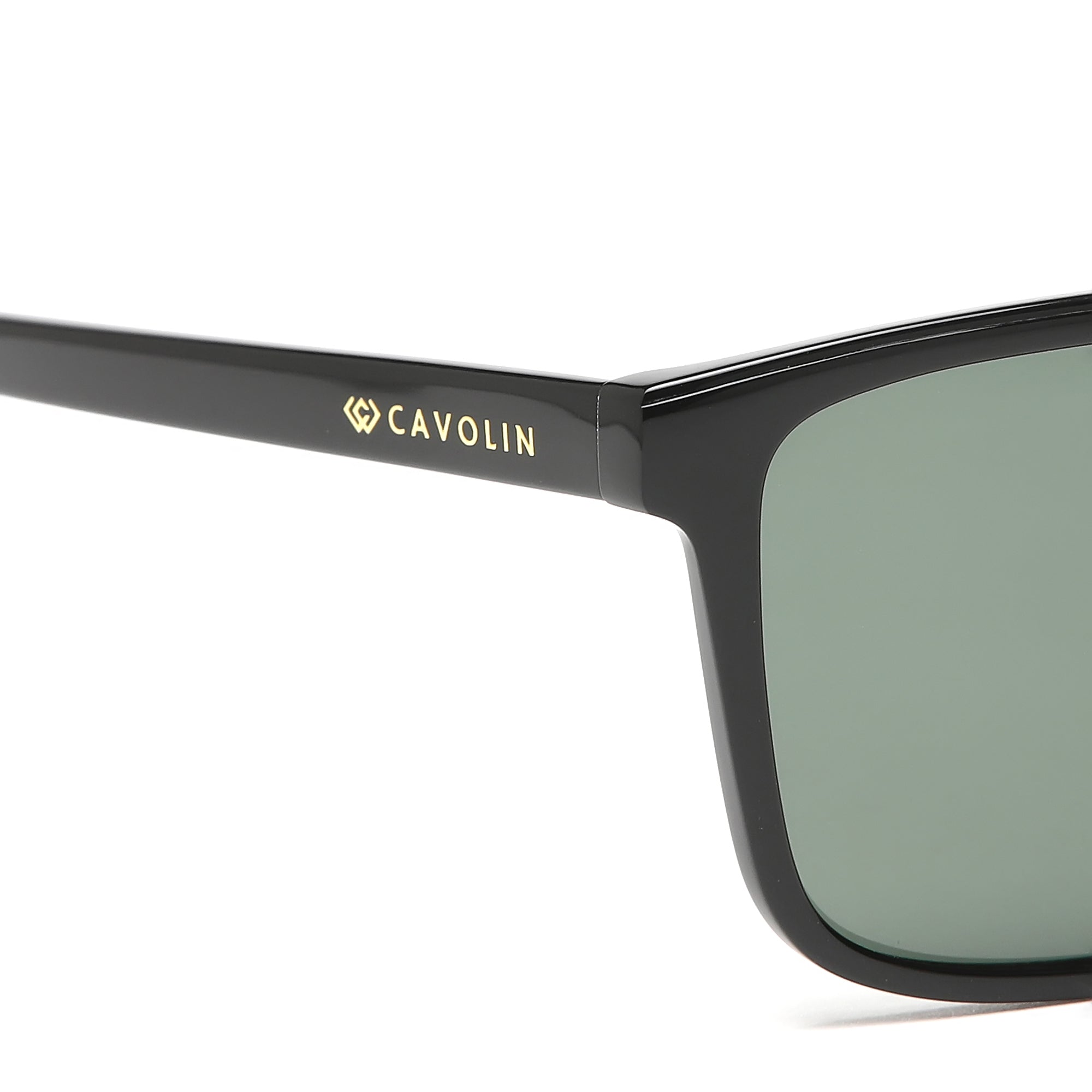 Cavolin Black Rectangle Sunglasses