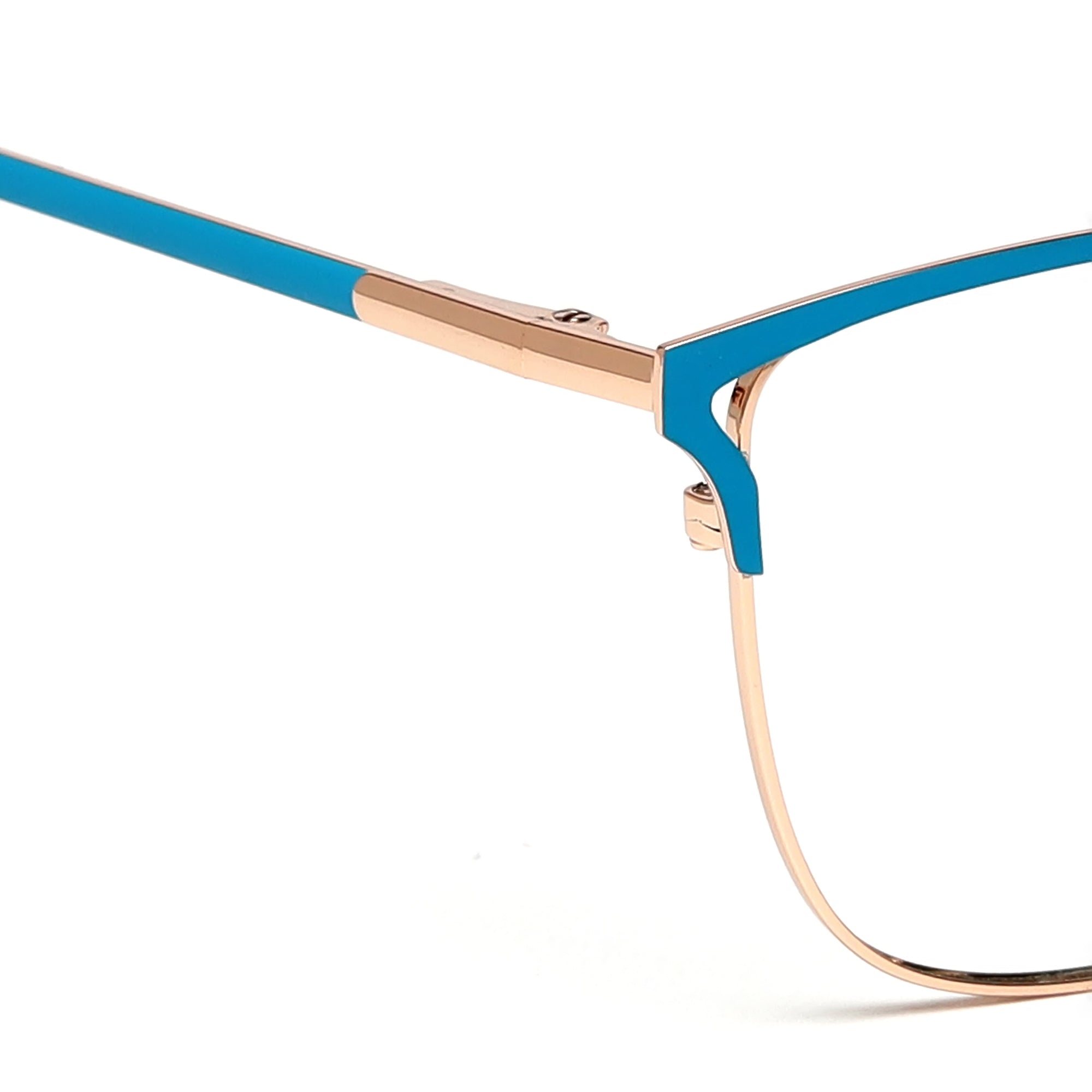 Cavolin Gold Blue Cat Eye Eyeglasses