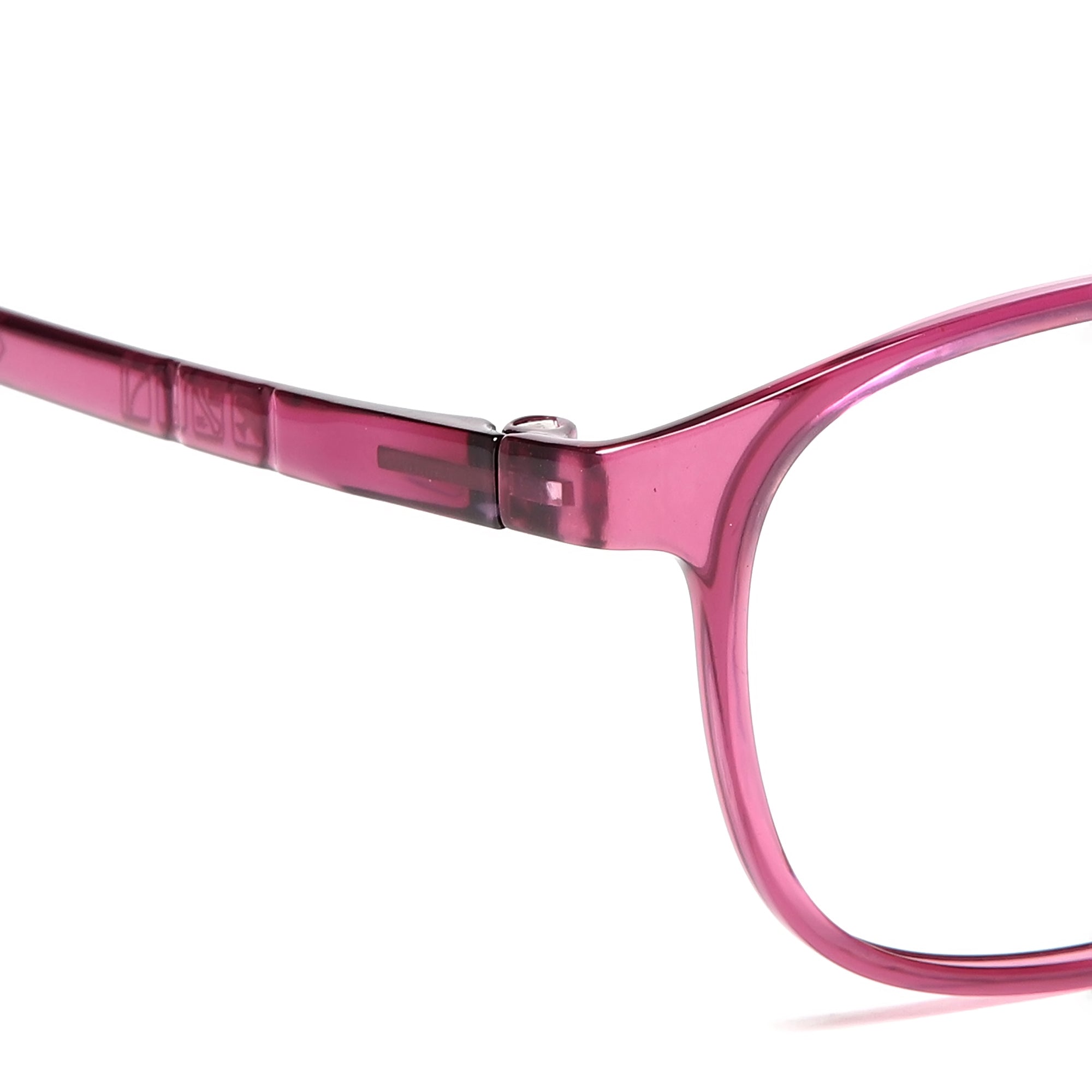Cavolin Purple Rectangle Eyeglasses