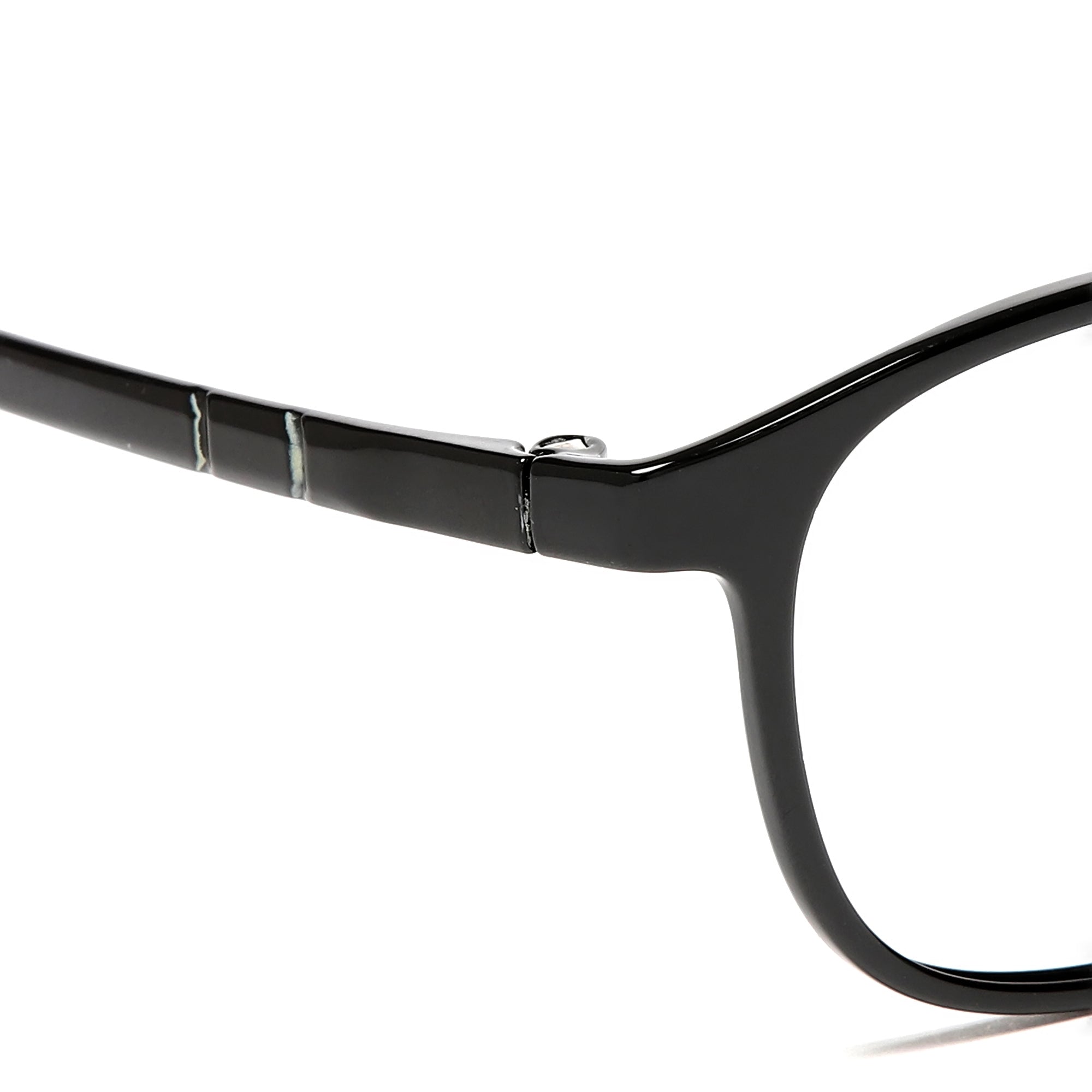 Cavolin Black Rectangle Eyeglasses