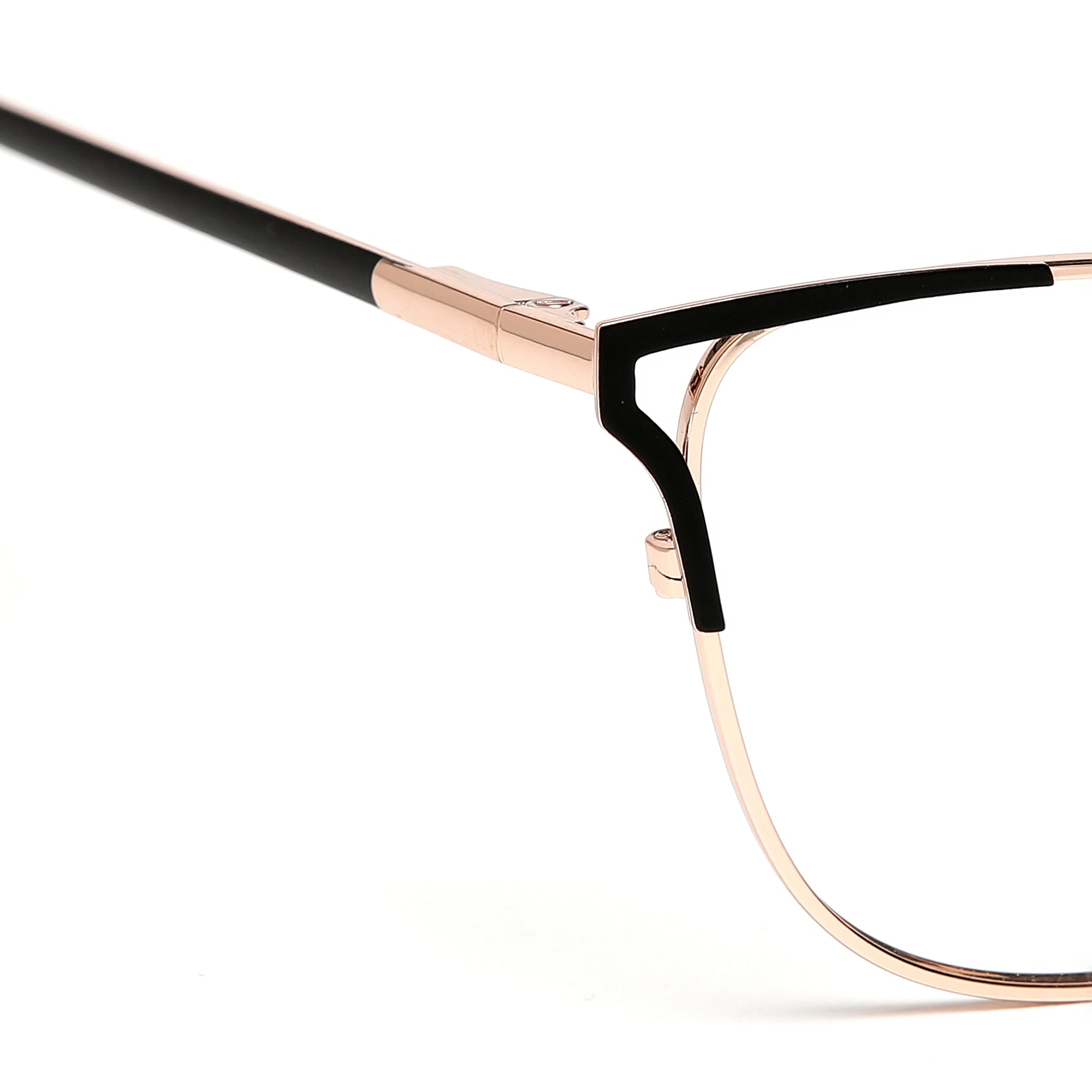 Cavolin Gold Black Cat Eye Eyeglasses