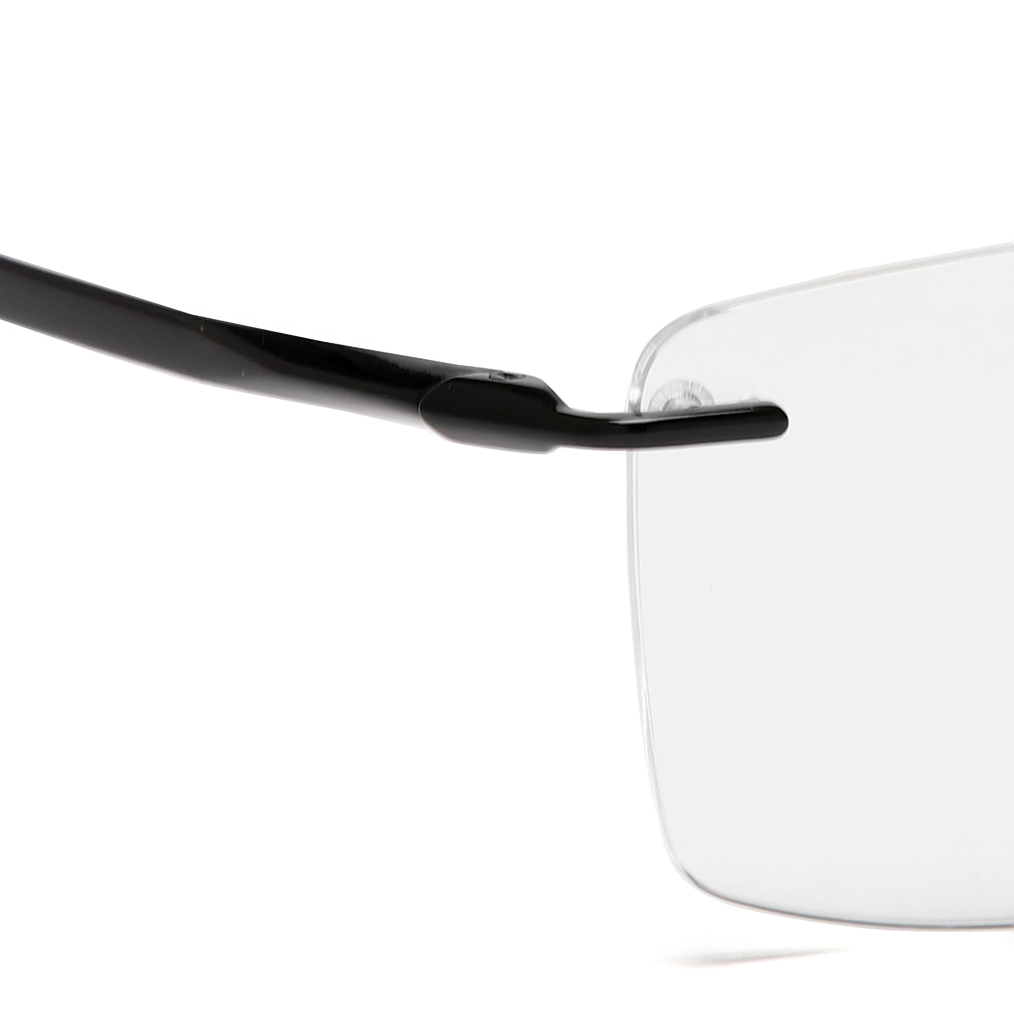 Cavolin Black Rectangle Eyeglasses