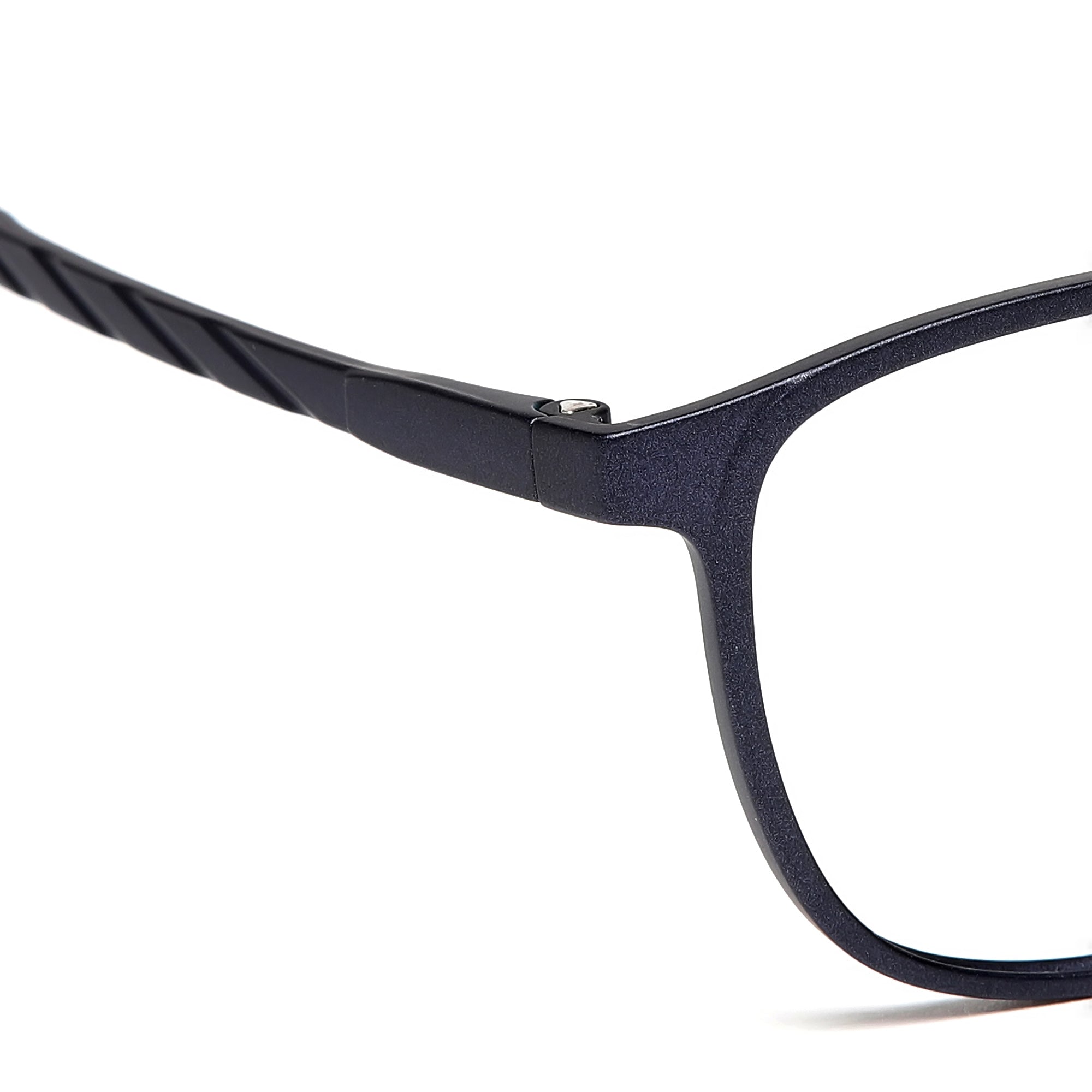 Cavolin Matt Blue Square Eyeglasses