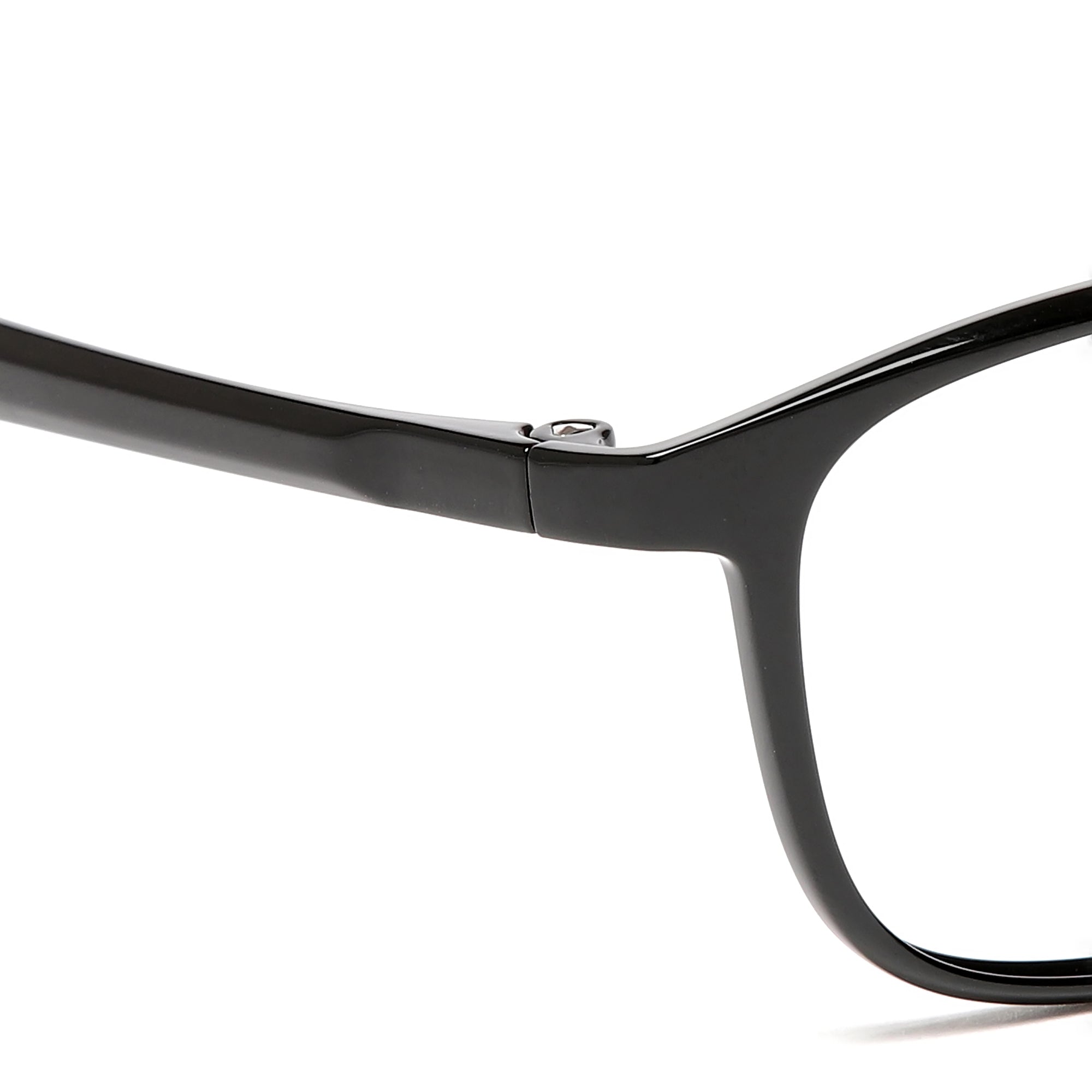 Cavolin Black Rectangle Eyeglasses