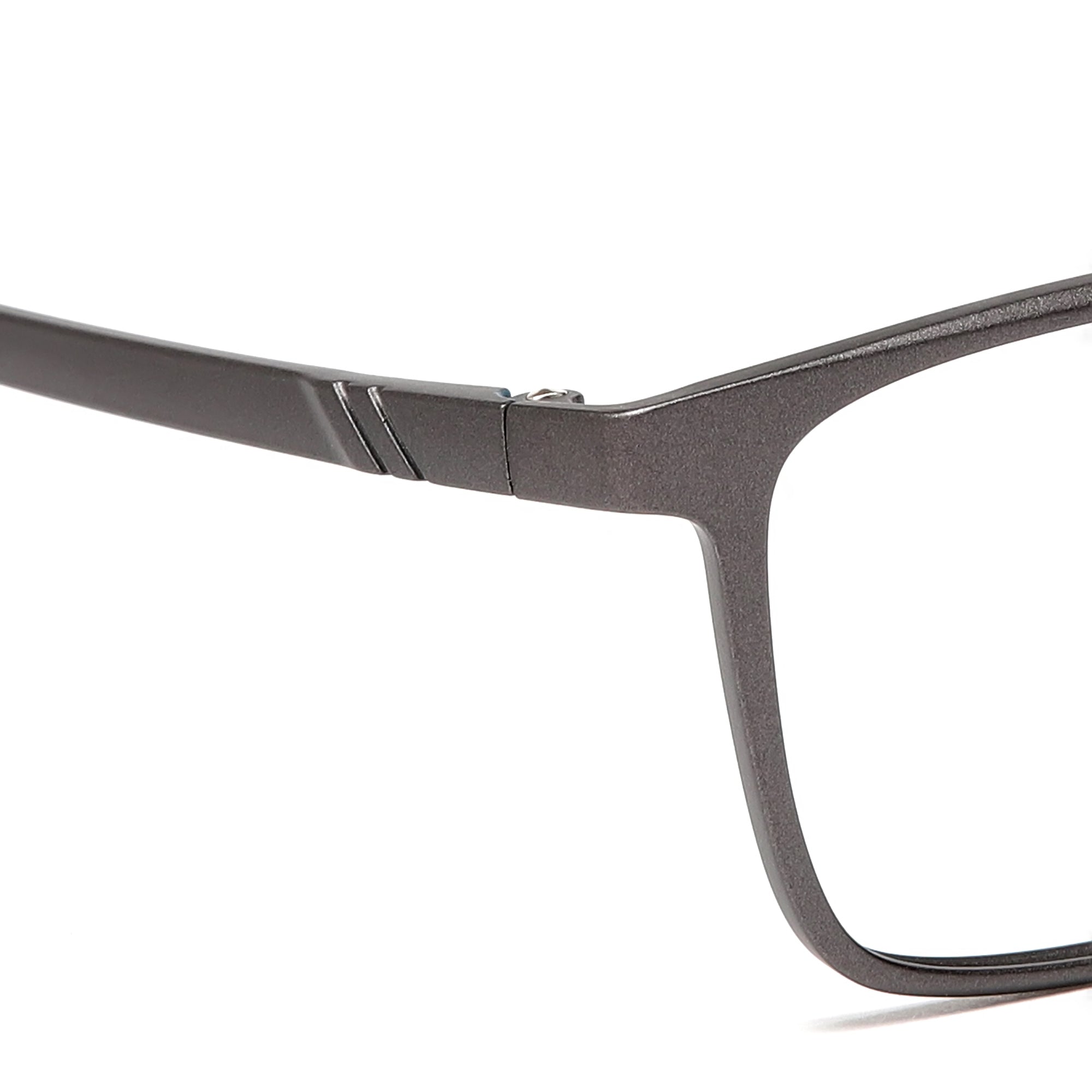 Cavolin Grey Rectangle Eyeglasses