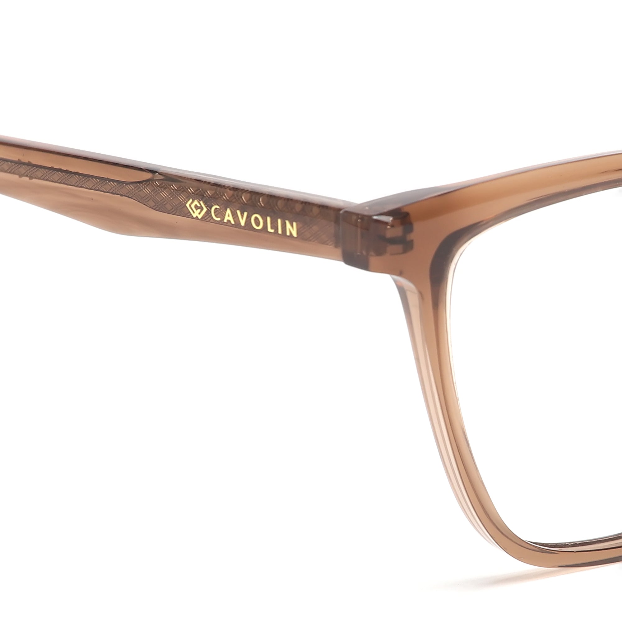 Cavolin Brown Cat Eye Eyeglasses