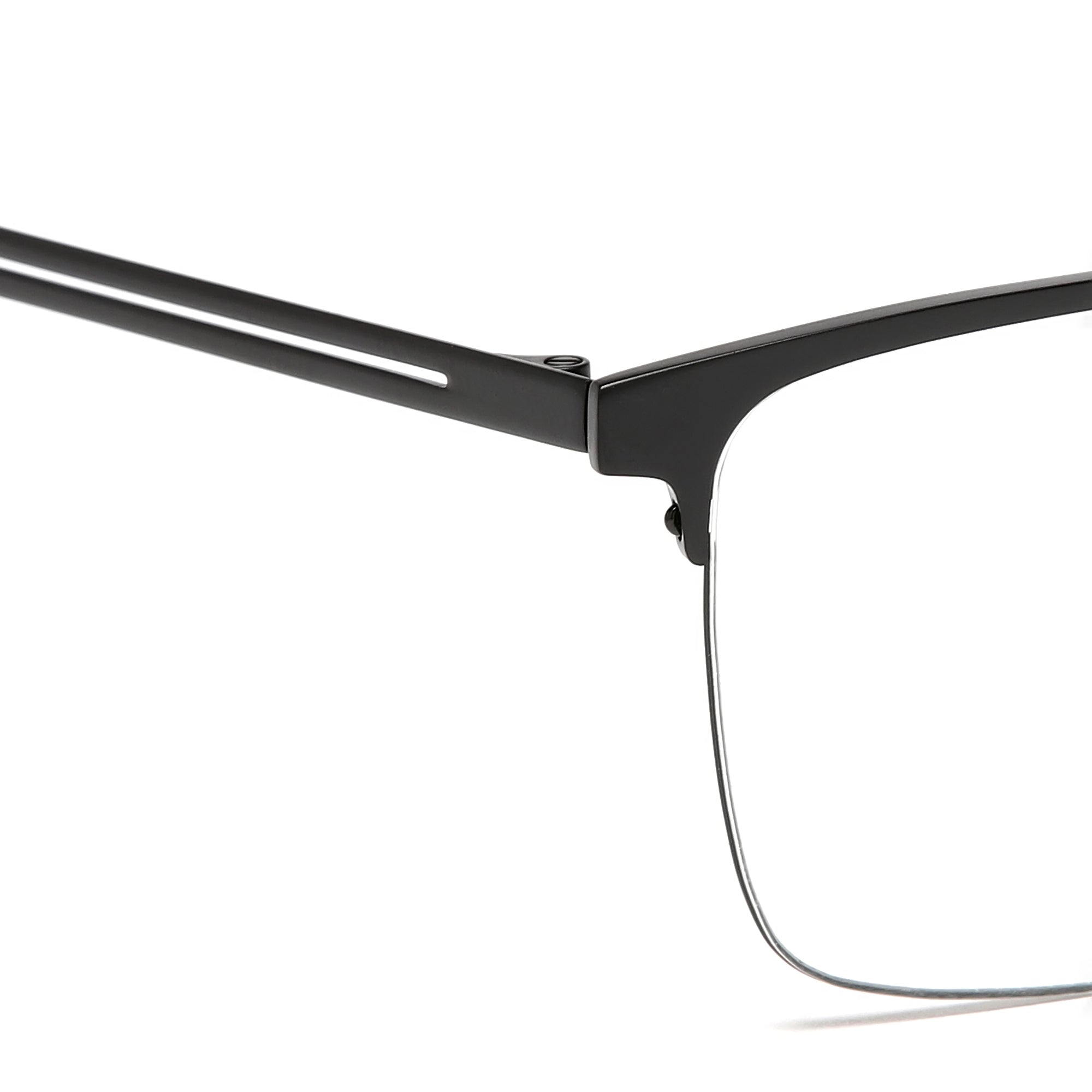 Cavolin Black Rectangle Eyeglasses