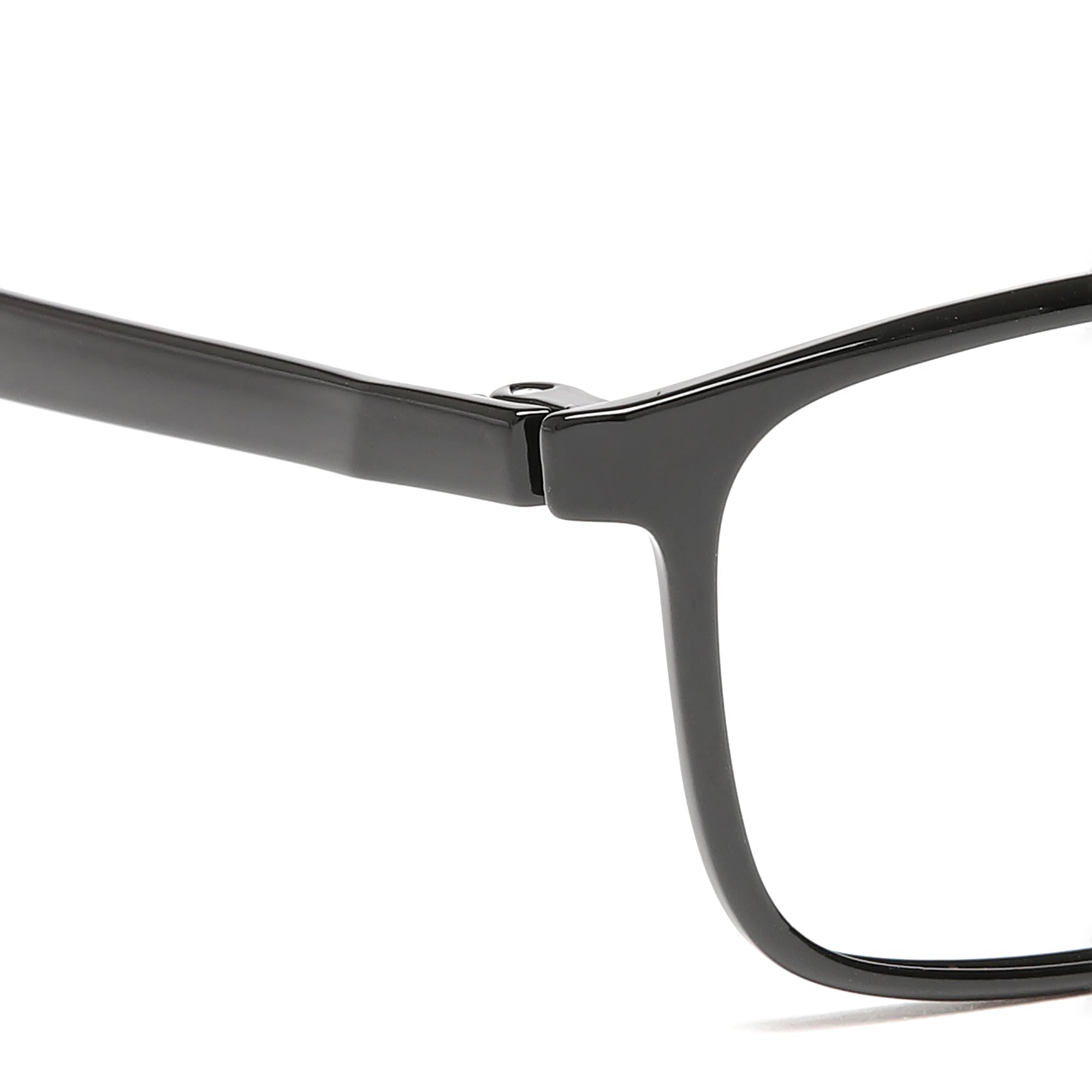 Cavolin Black Rectangle Eyeglasses