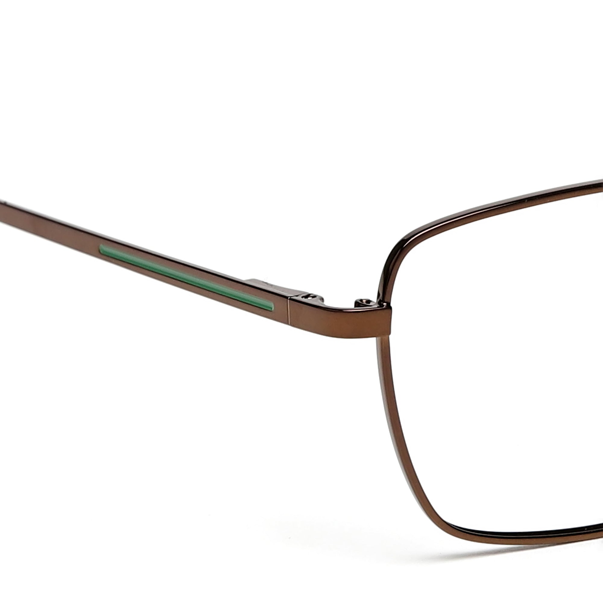 Cavolin Brown Rectangle Eyeglasses