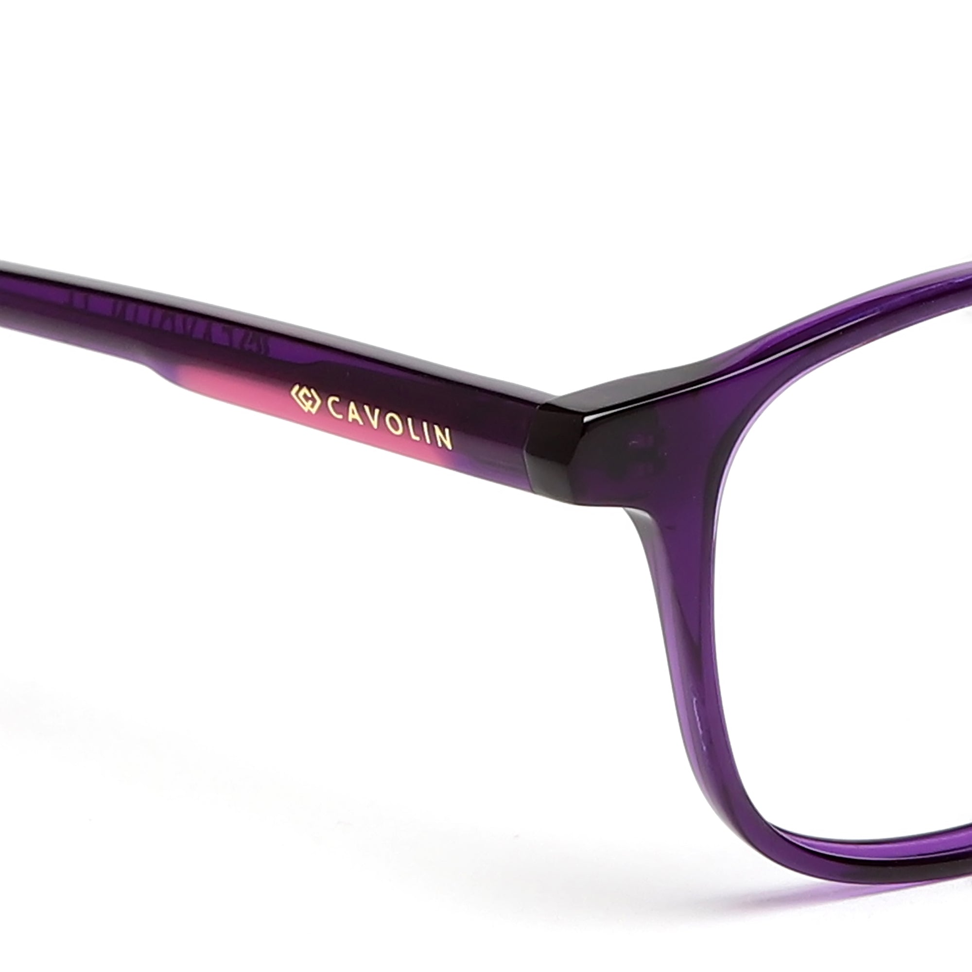 Cavolin Purple Square Eyeglasses