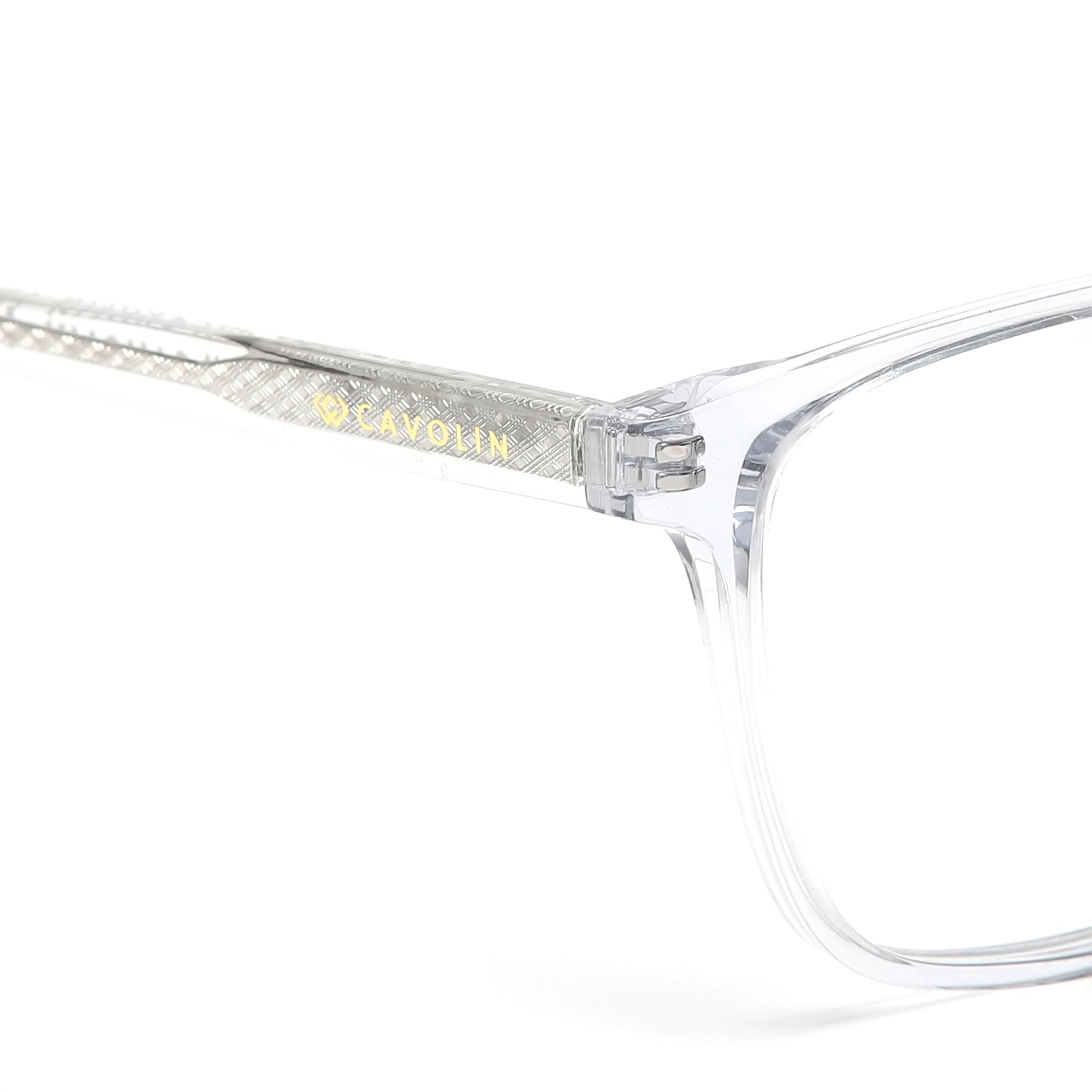 Cavolin Transparent Rectangle Eyeglasses