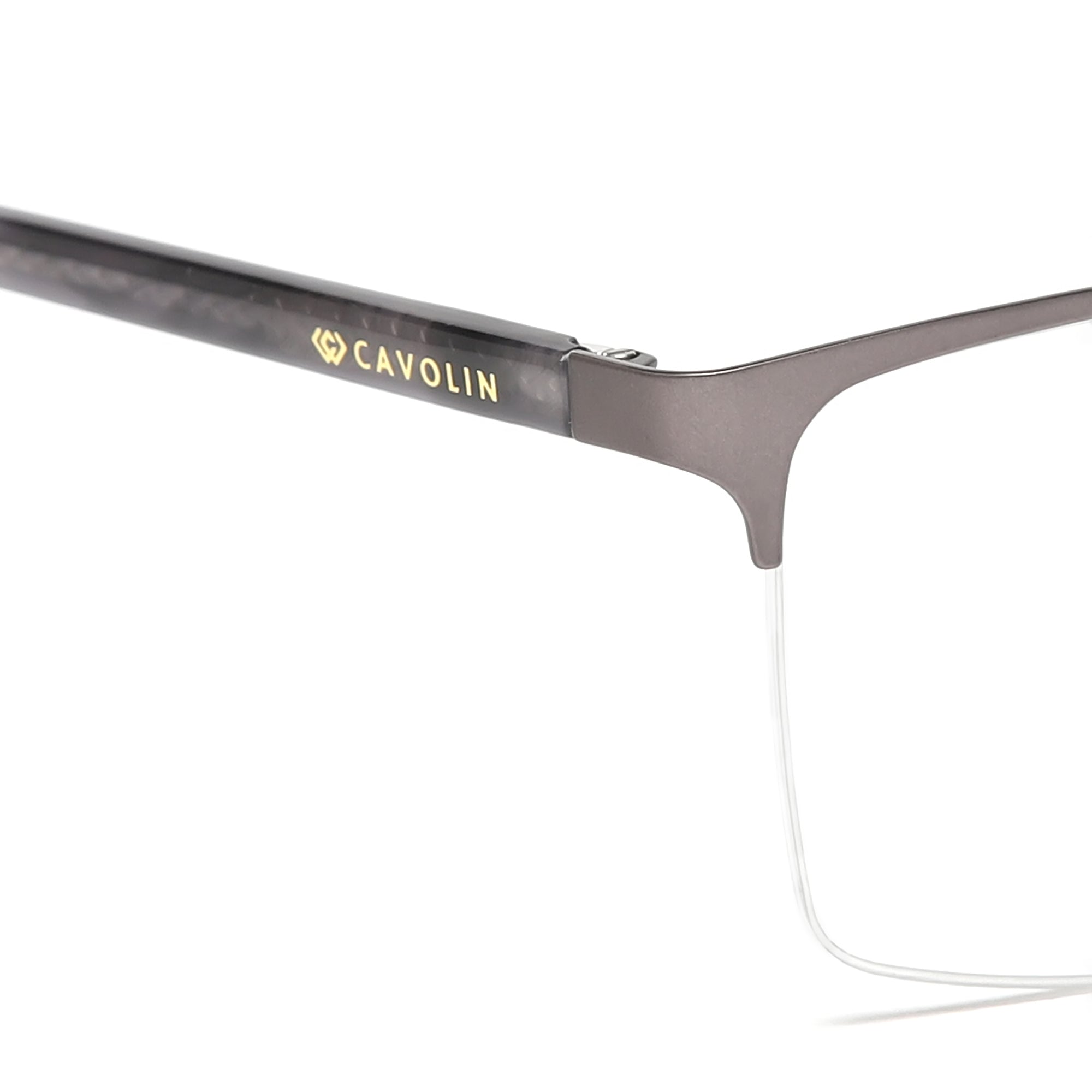 Cavolin Grey Rectangle Eyeglasses