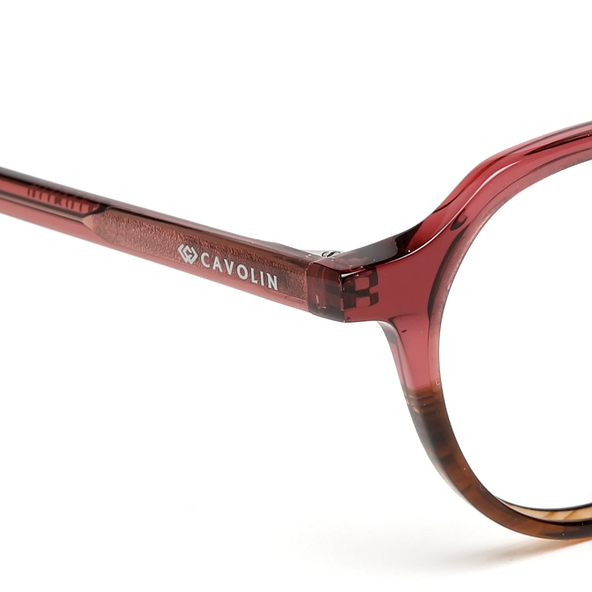 Cavolin Pink Geometric Eyeglasses