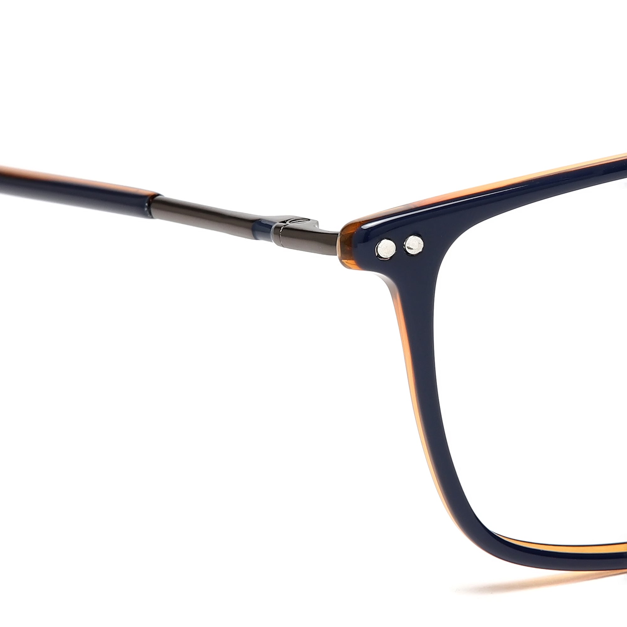 Cavolin Blue Rectangle Eyeglasses