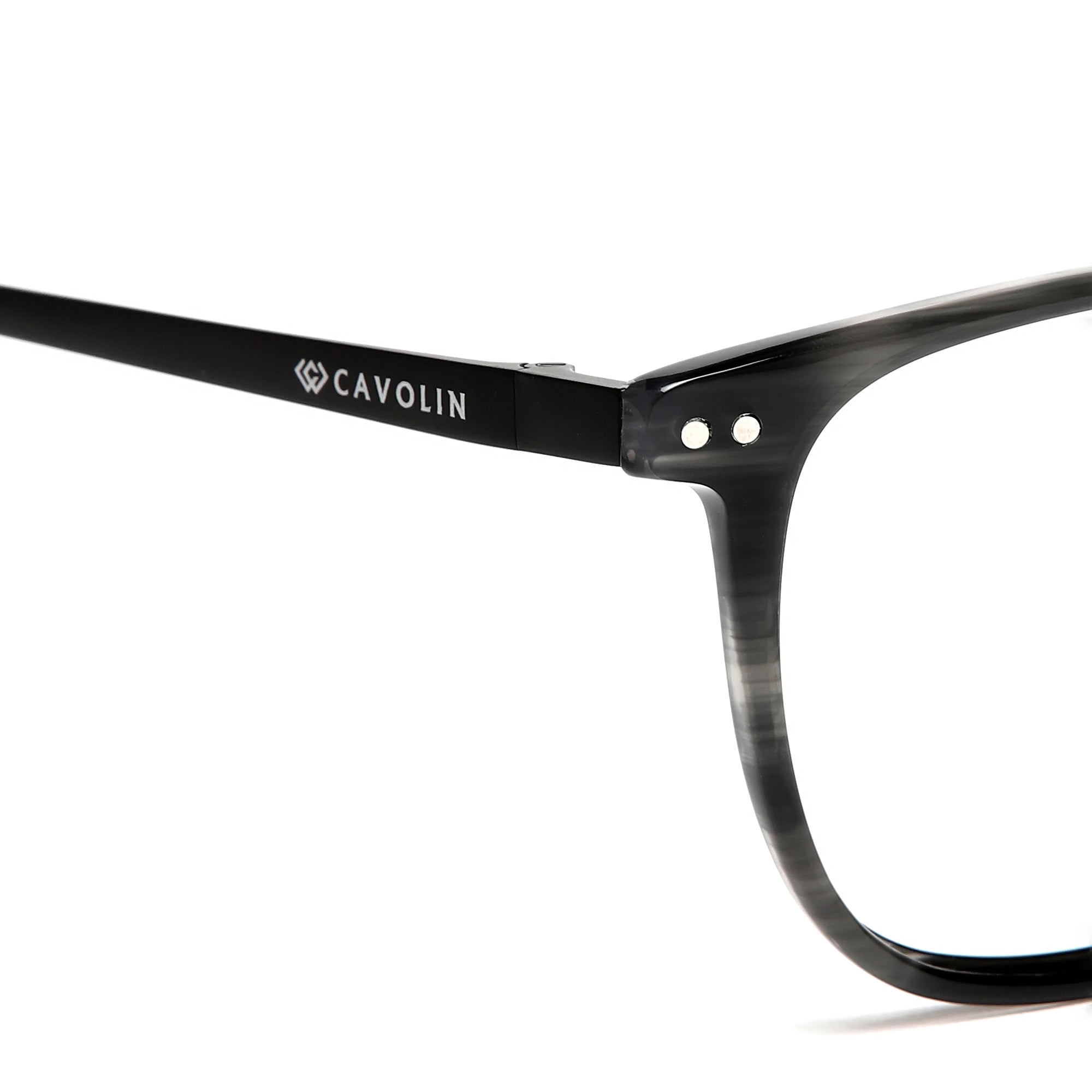 Cavolin Grey Square Eyeglasses