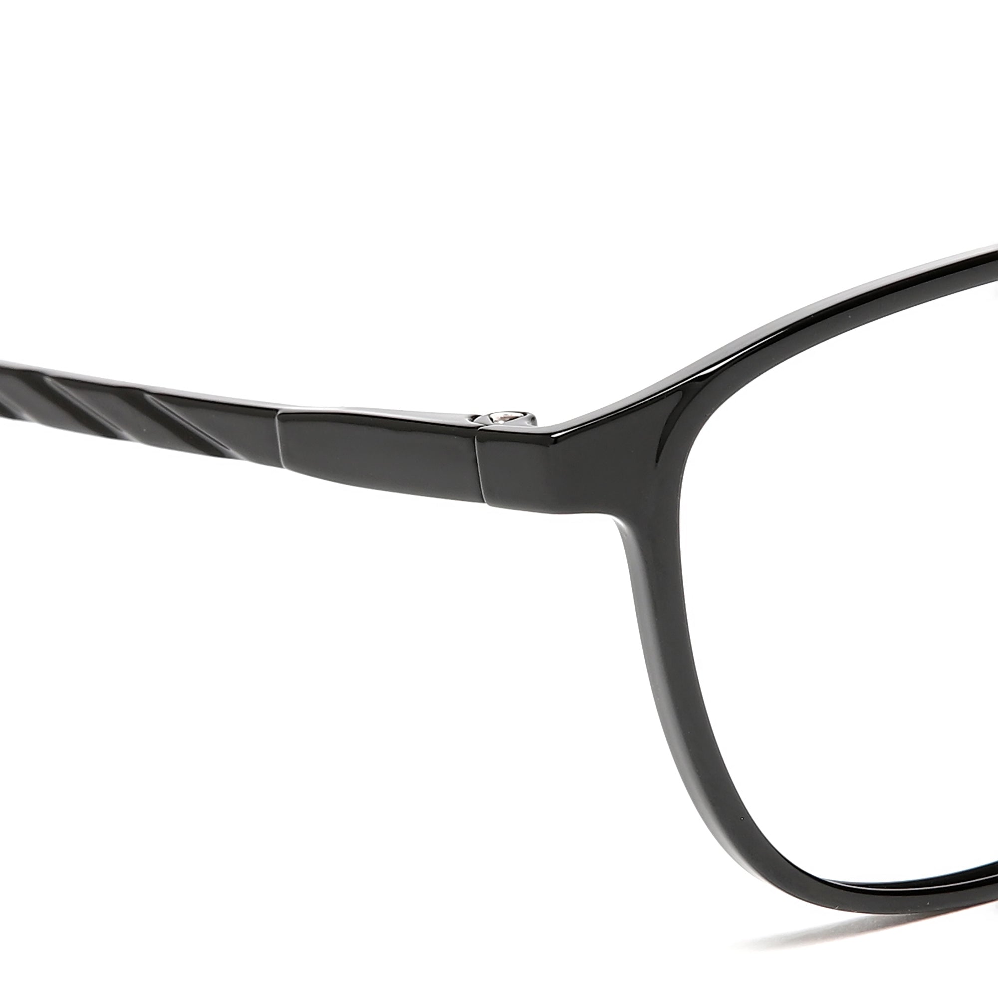 Cavolin Black Square Eyeglasses