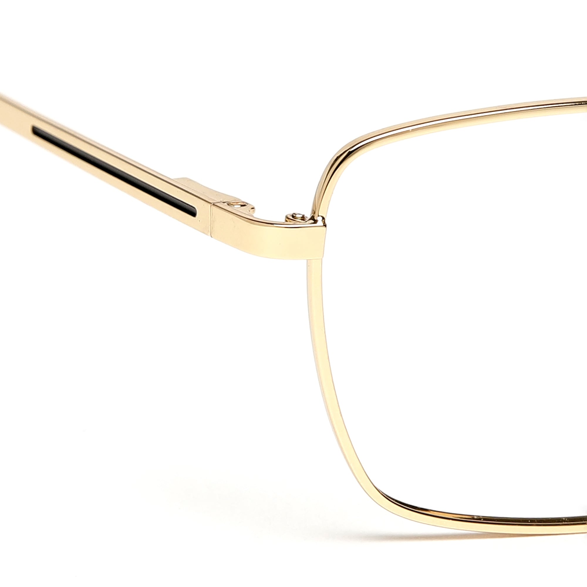 Cavolin Gold Rectangle Eyeglasses