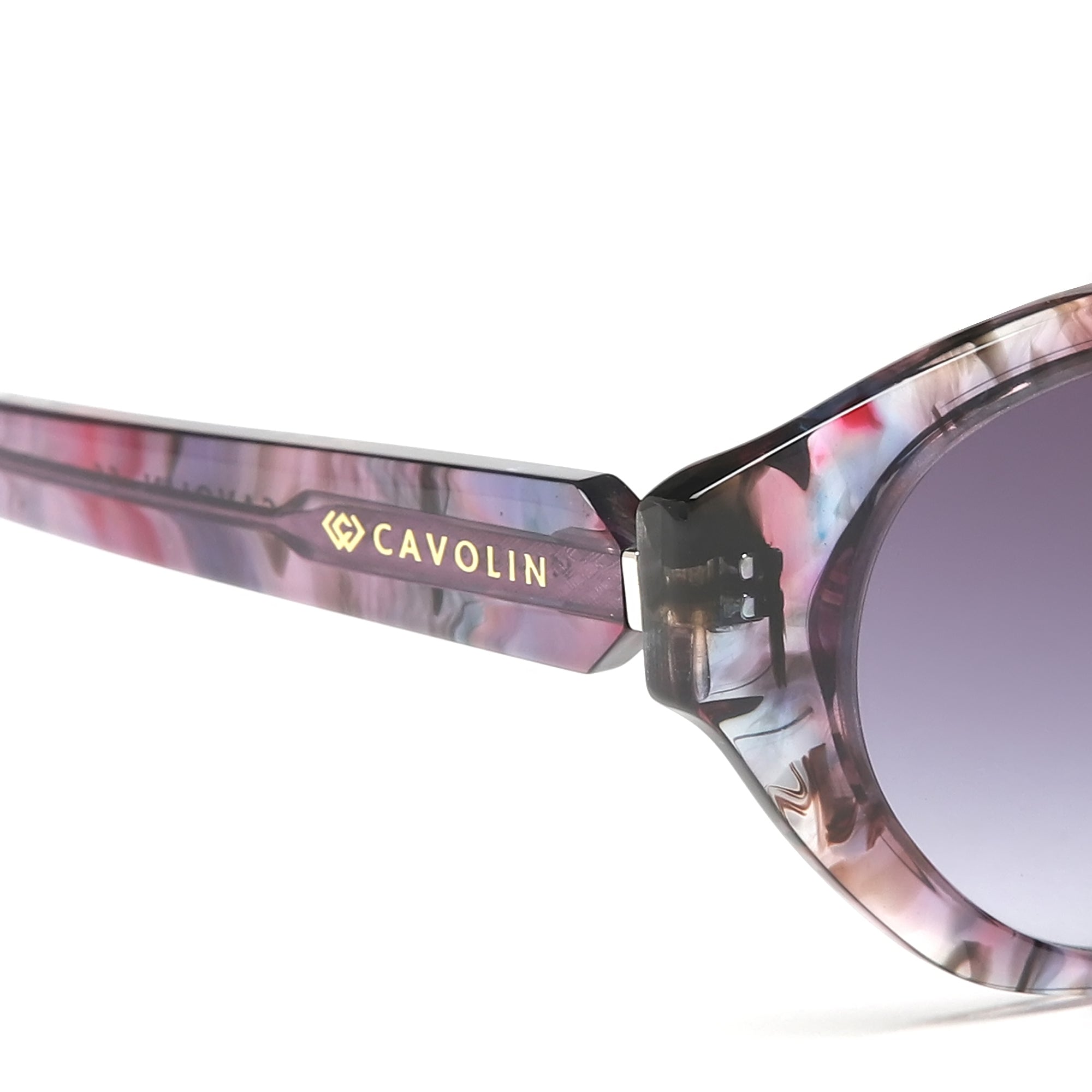 Cavolin Purple Cat Eye Sunglasses