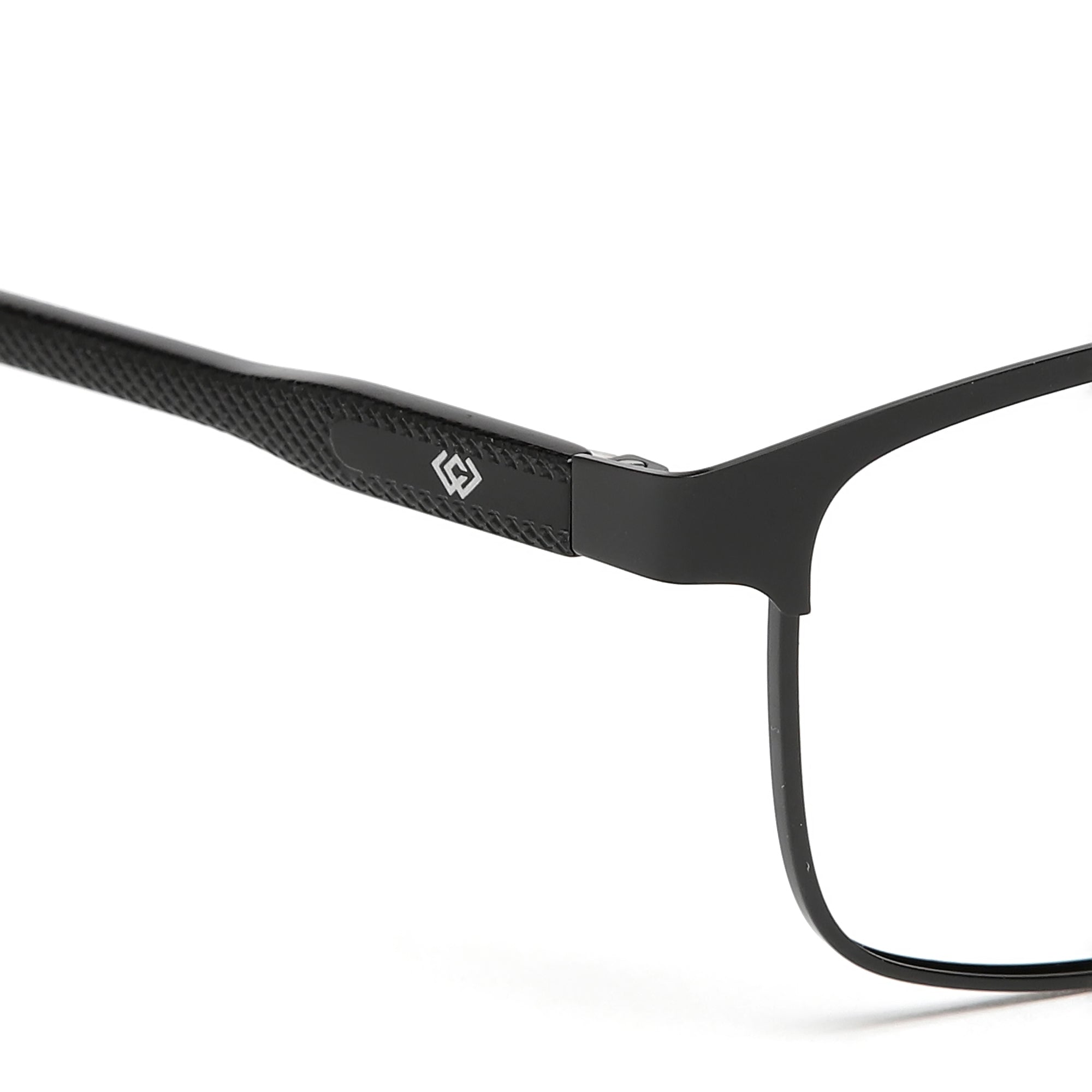 Cavolin Black Rectangle Eyeglasses
