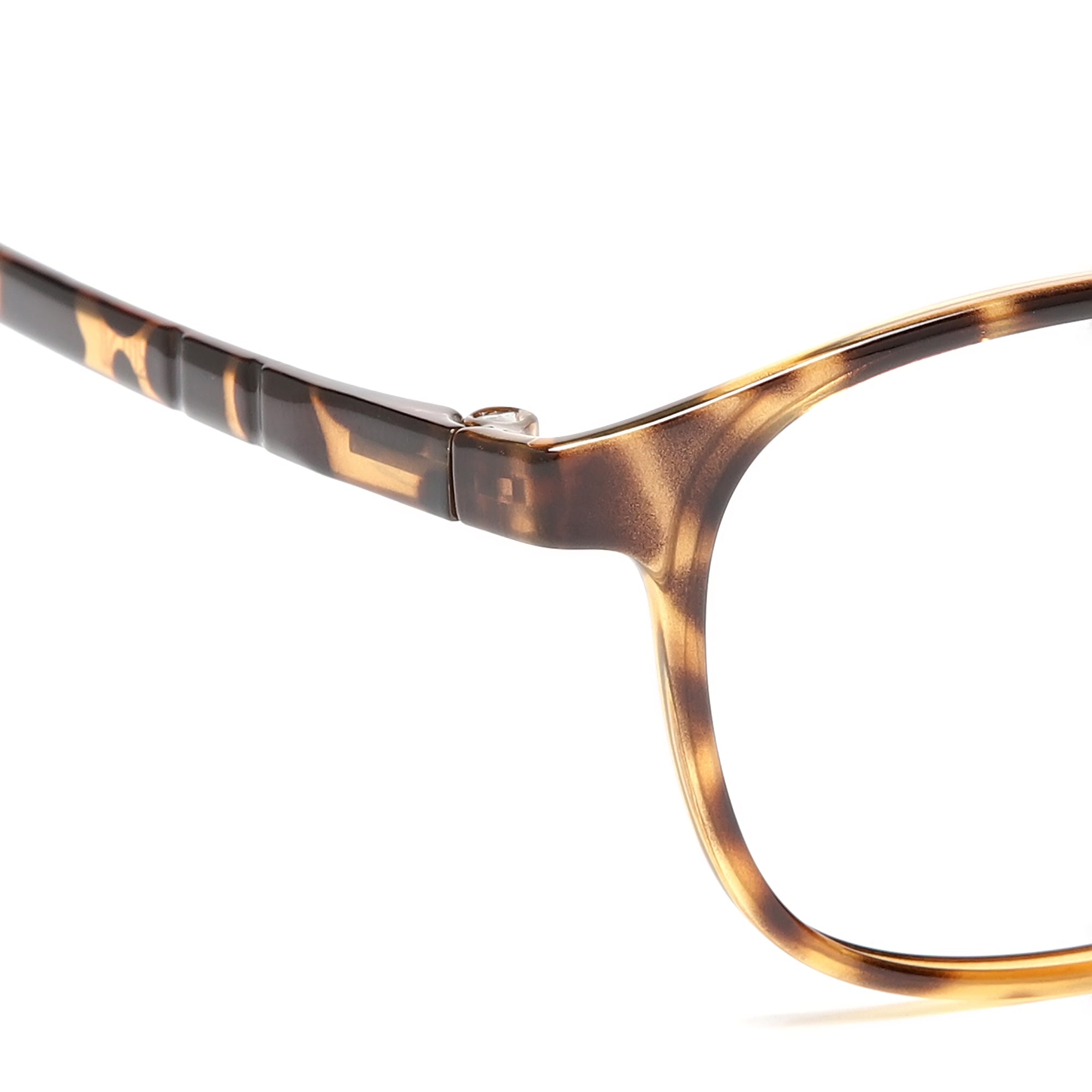 Cavolin Brown Rectangle Eyeglasses