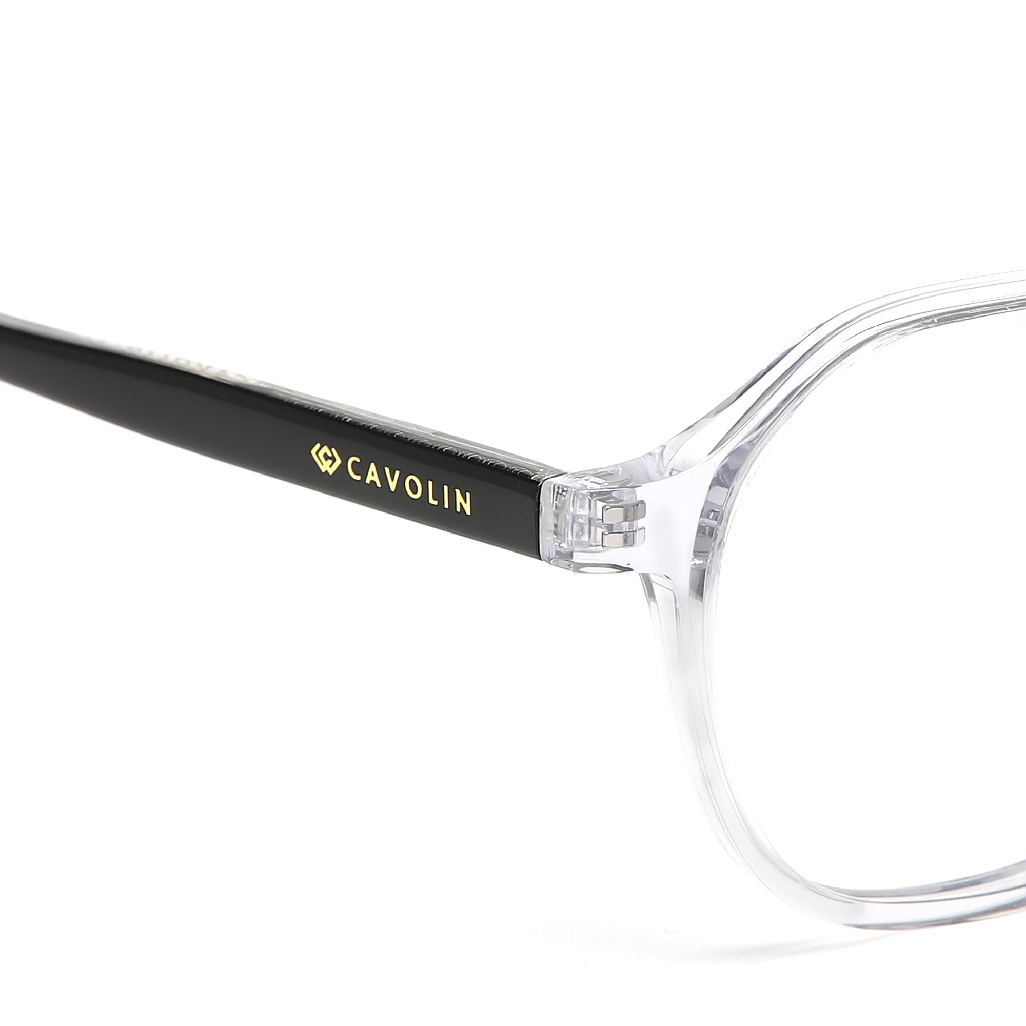 Cavolin Transparent Hexagonal Eyeglasses