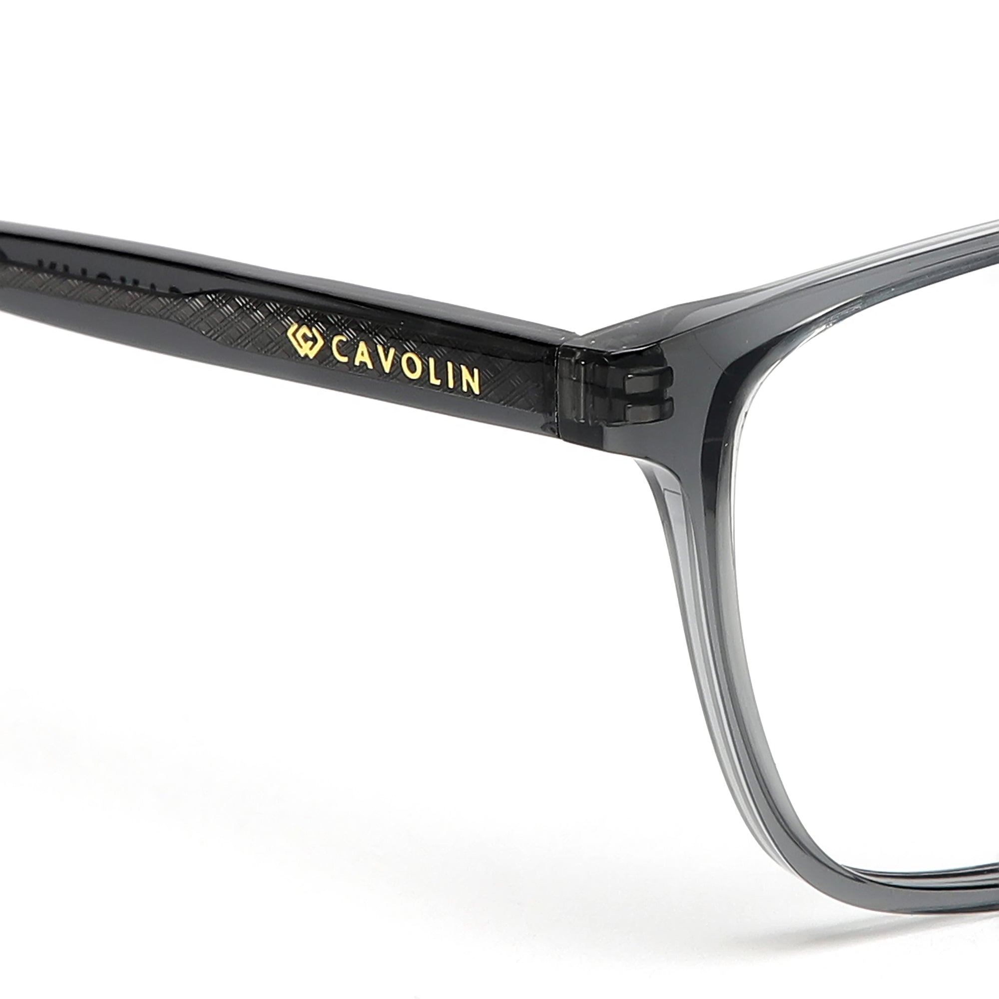 Cavolin Grey Rectangle Eyeglasses