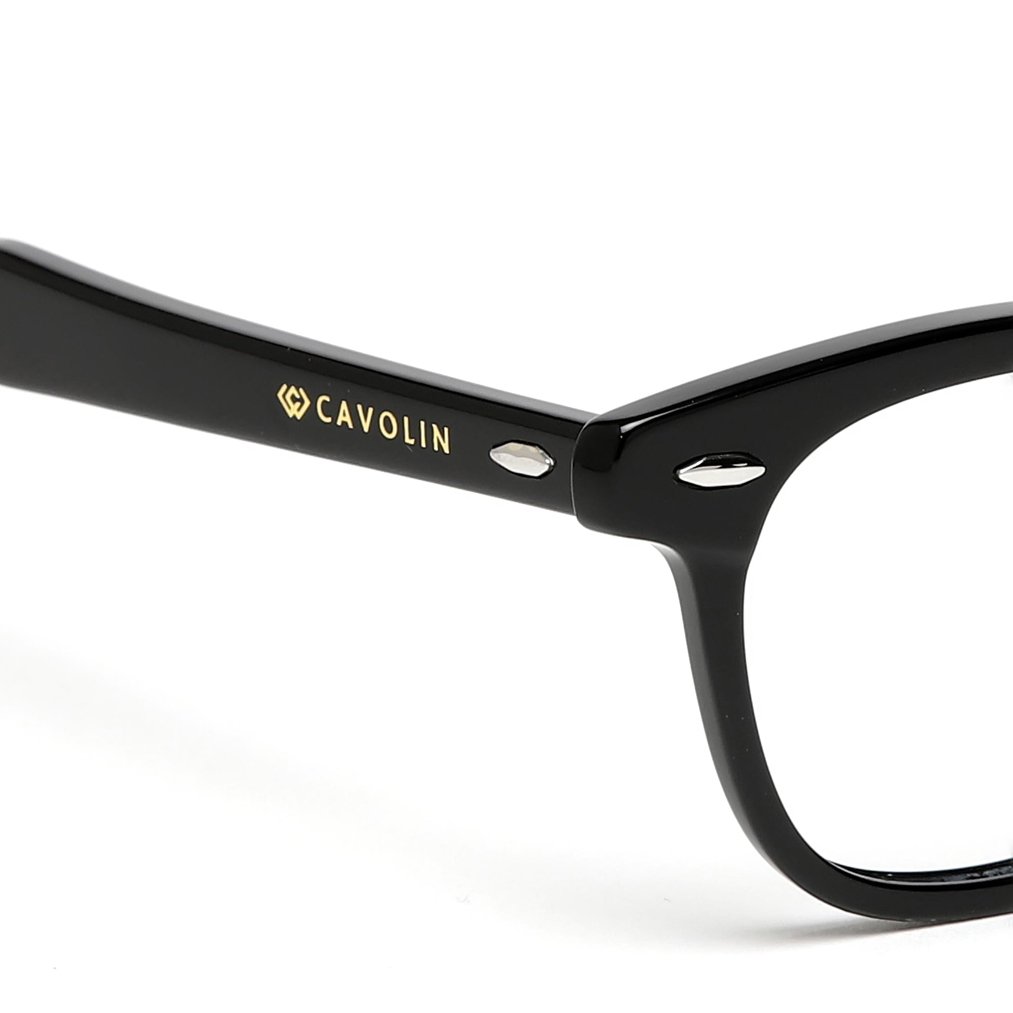 Cavolin Black Square Eyeglasses