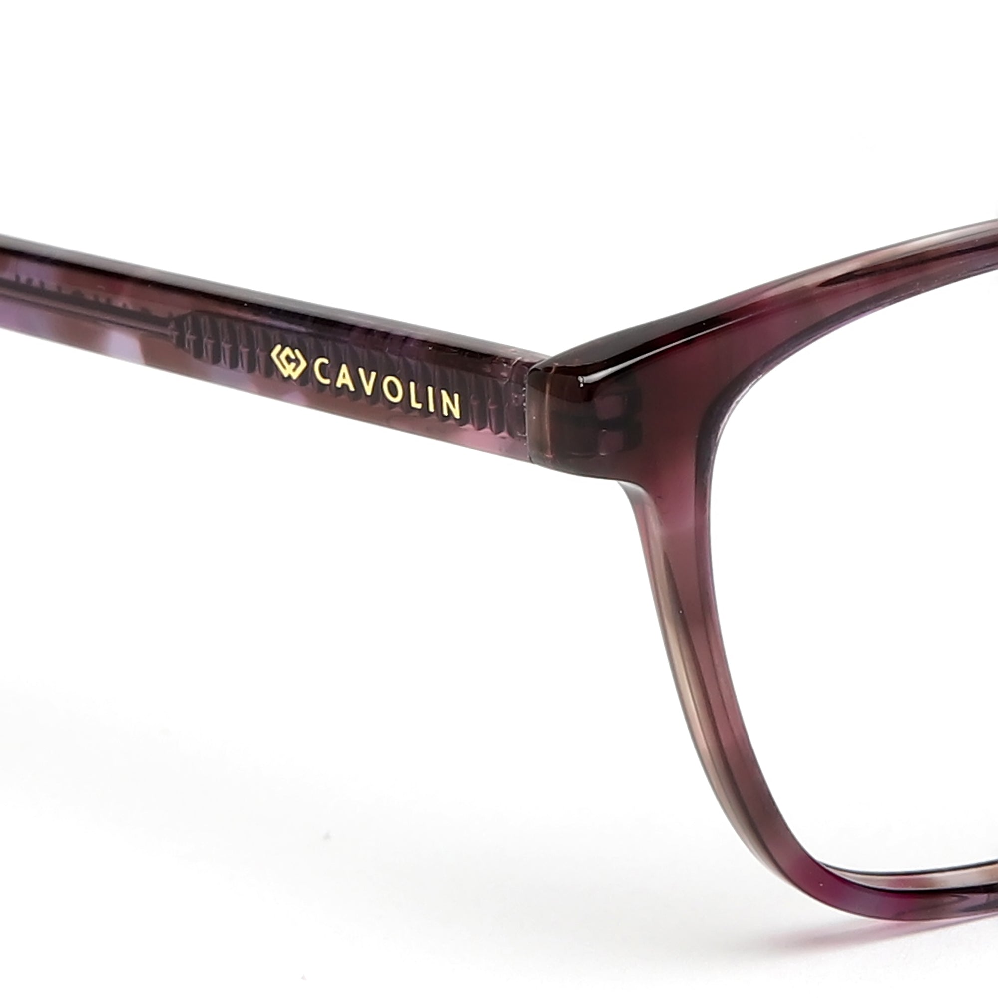 Cavolin Purple Square Eyeglasses