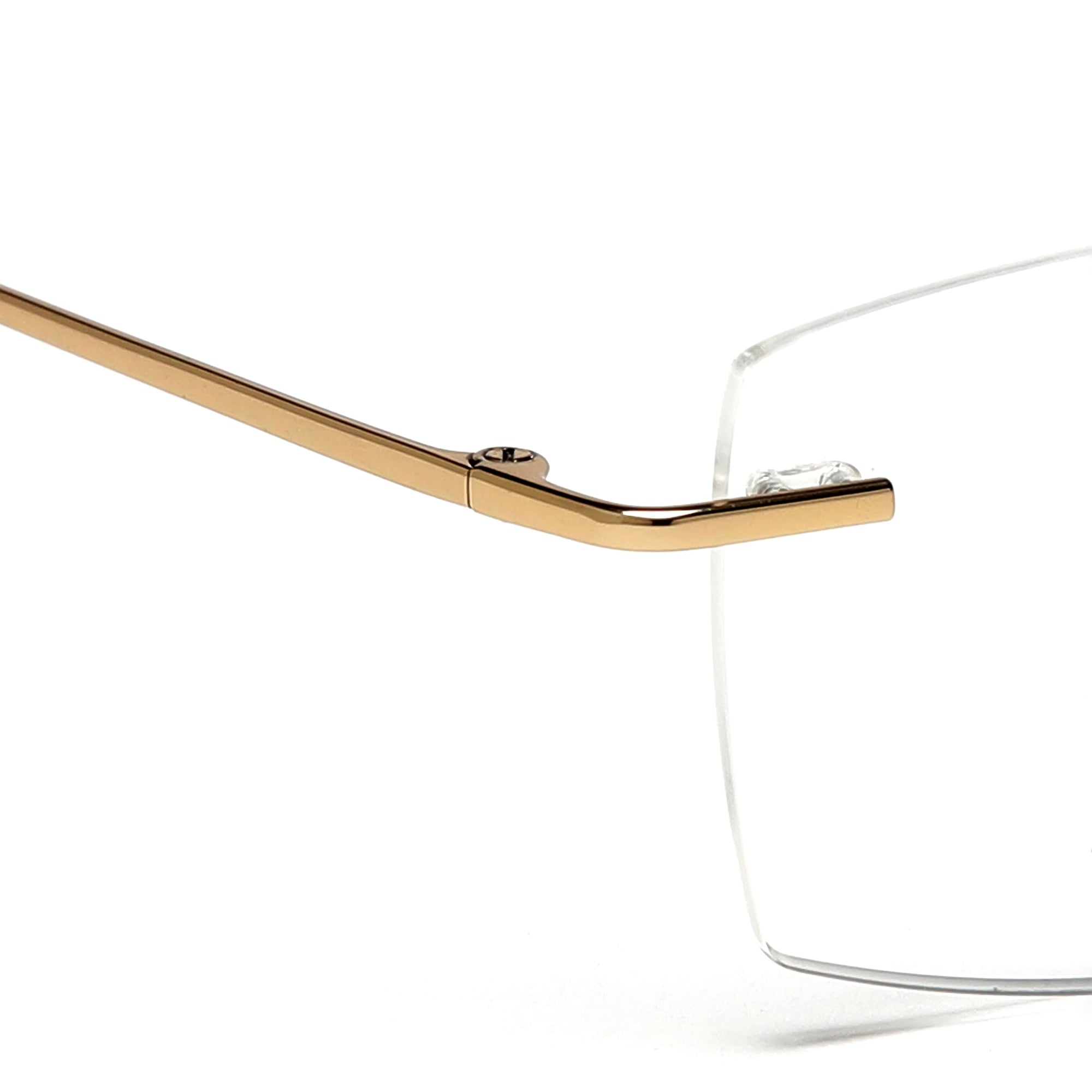 Cavolin Gold Rectangle Eyeglasses