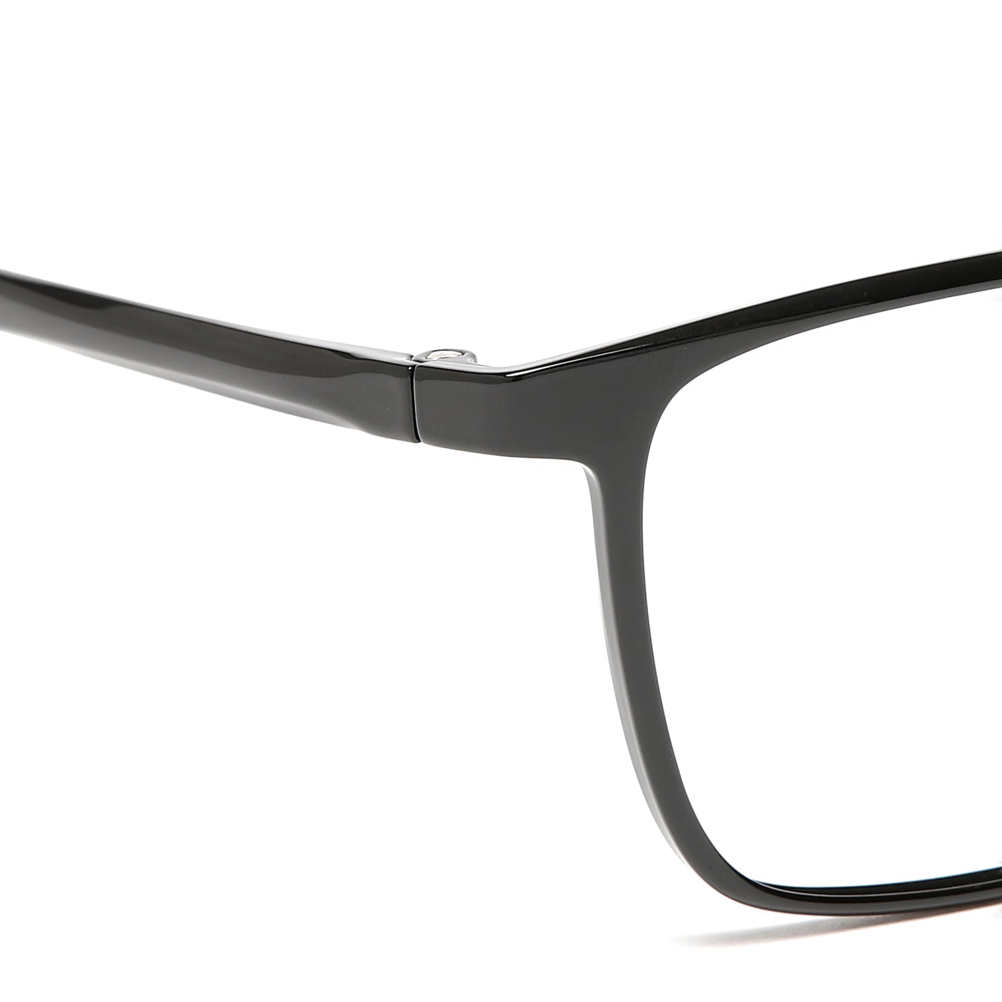 Cavolin Black Rectangle Eyeglasses
