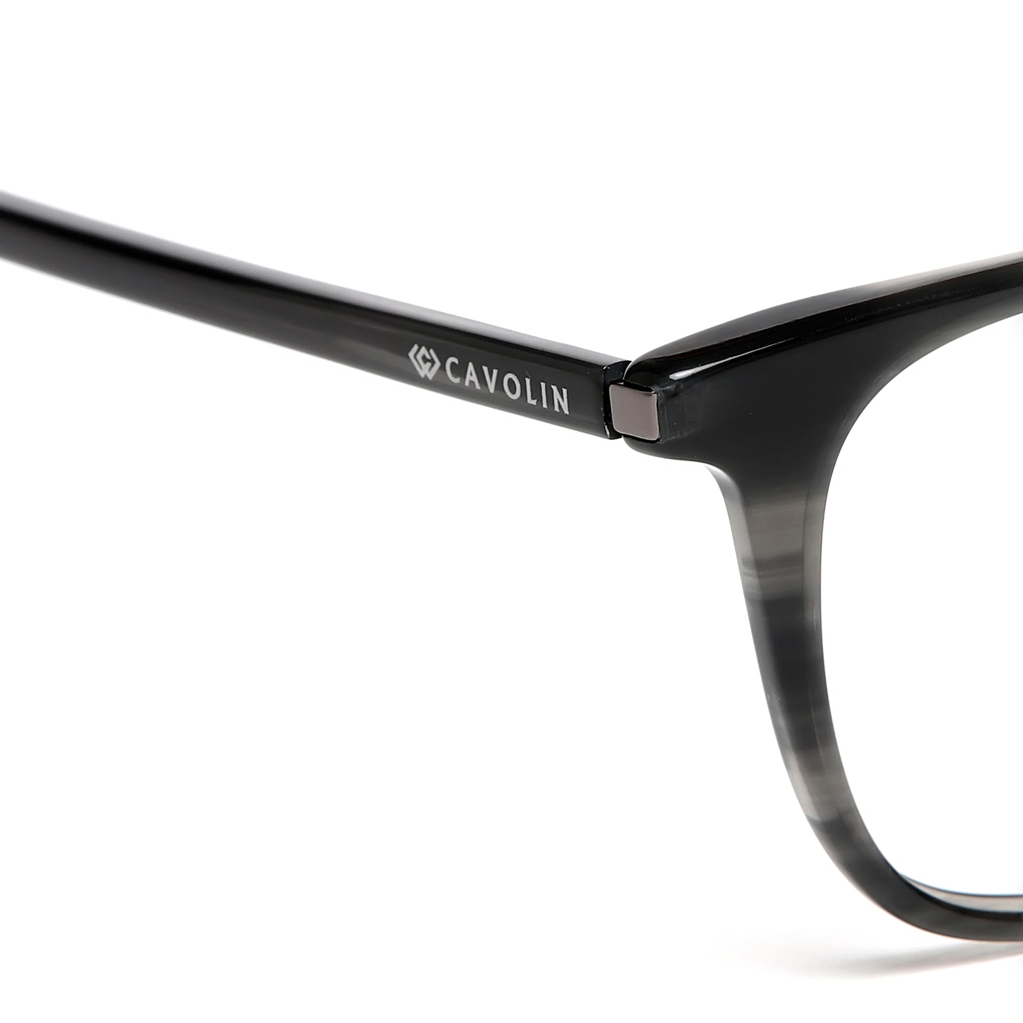 Cavolin Black Square Eyeglasses