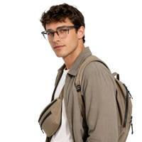 Cavolin Grey Transparent Square Eyeglasses